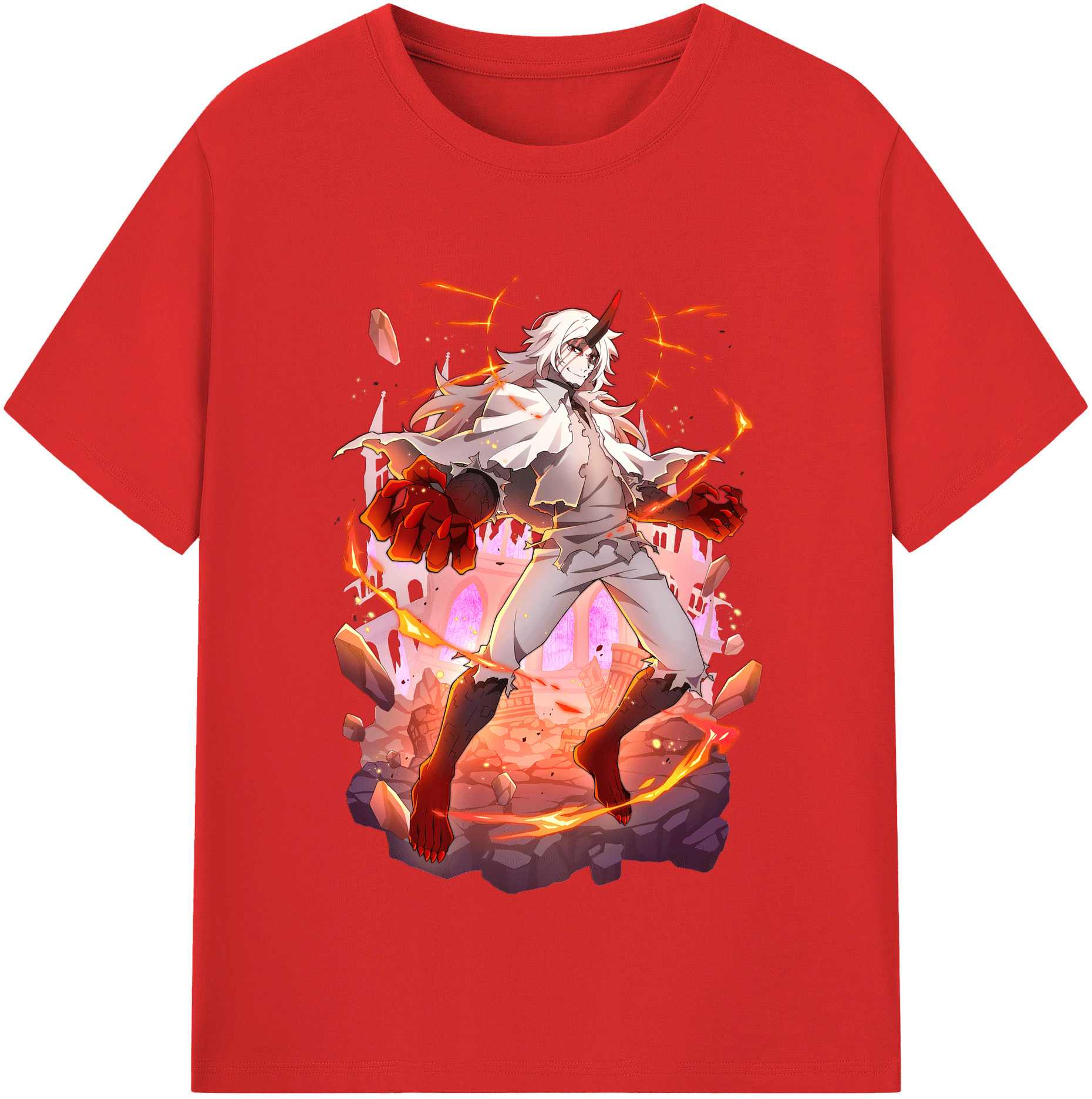 （画像用） 文豪ストレイドッグス Bungo Stray Dogs 綿100％半袖Tシャツ（フロントプリント）