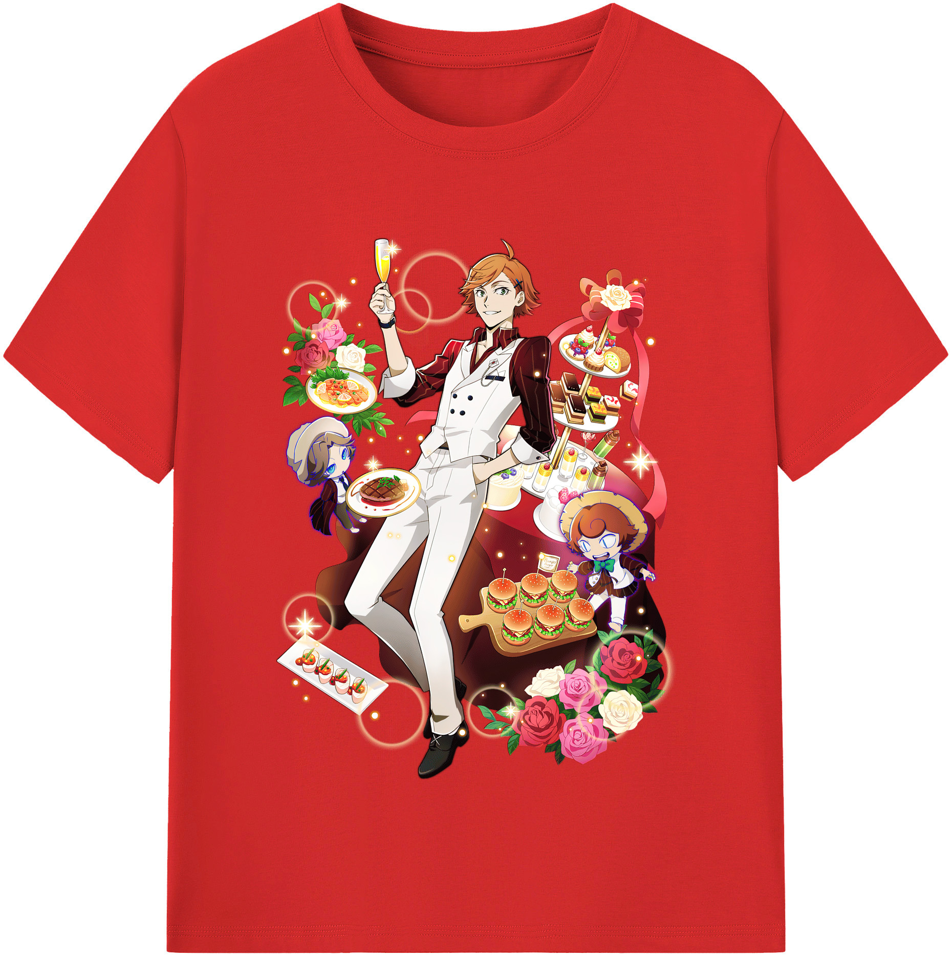 （画像用） 文豪ストレイドッグス Bungo Stray Dogs 綿100％半袖Tシャツ（フロントプリント）