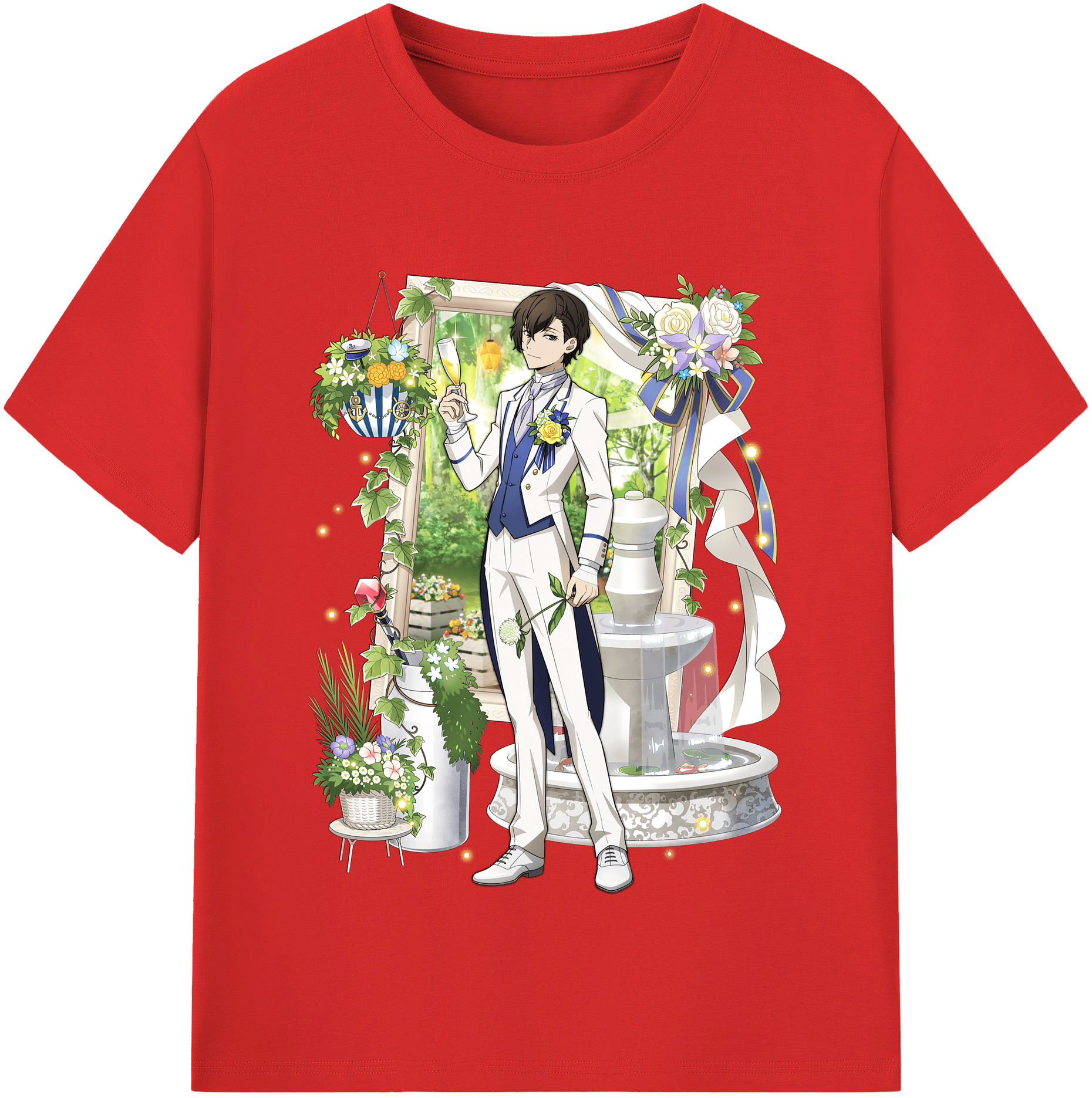 （画像用） 文豪ストレイドッグス Bungo Stray Dogs 綿100％半袖Tシャツ（フロントプリント）