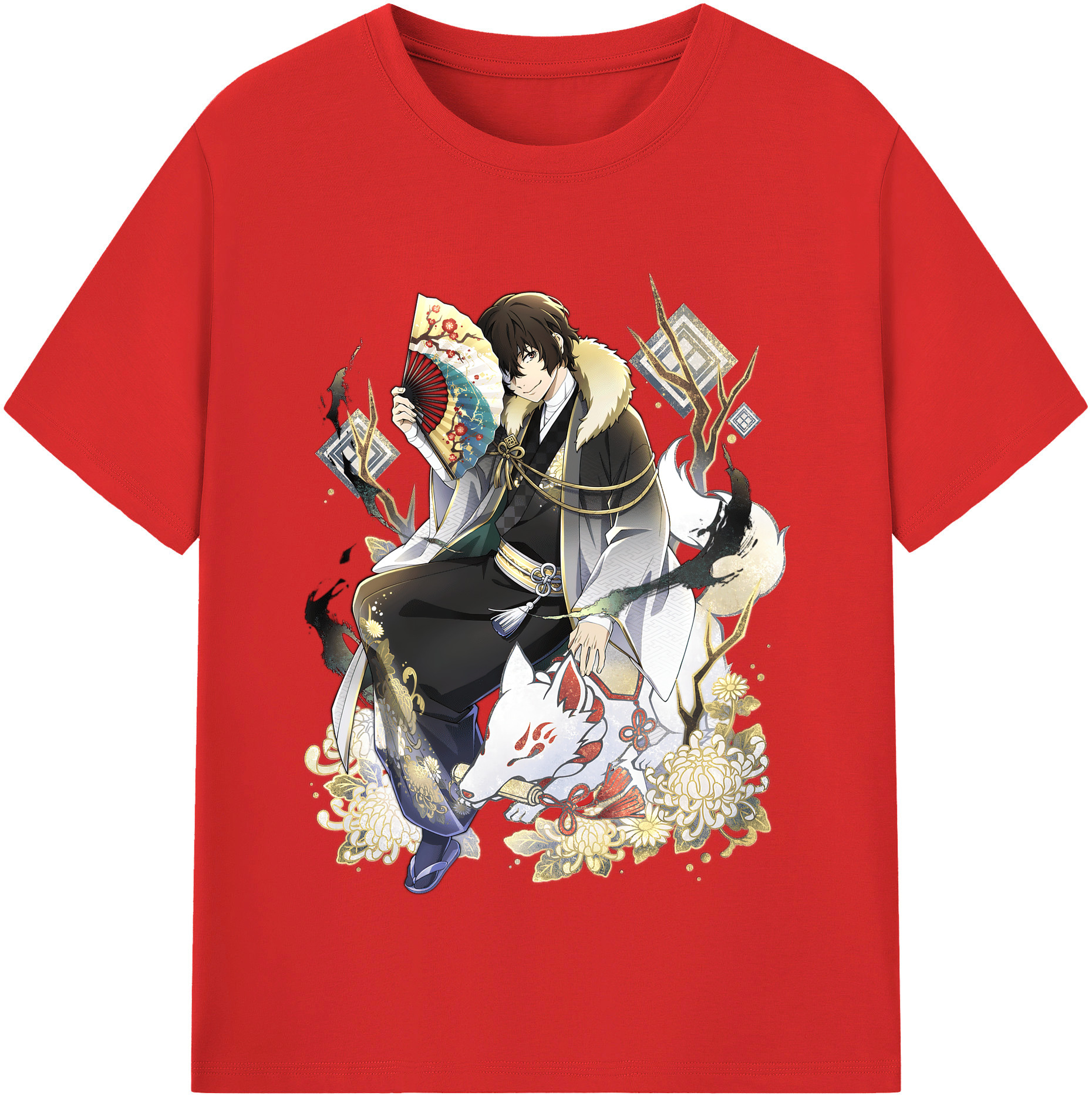 （画像用） 文豪ストレイドッグス Bungo Stray Dogs 綿100％半袖Tシャツ（フロントプリント）