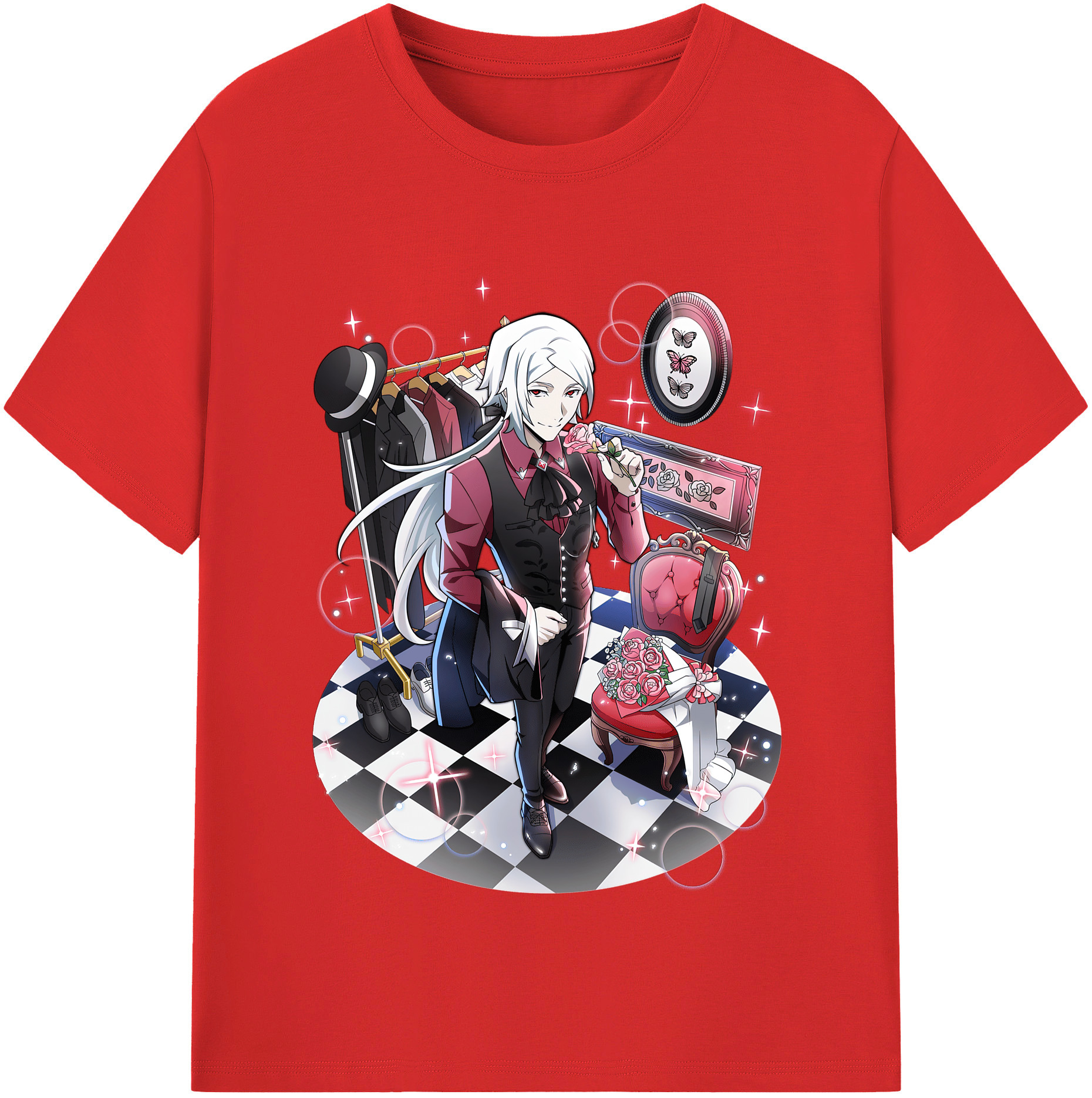 （画像用） 文豪ストレイドッグス Bungo Stray Dogs 綿100％半袖Tシャツ（フロントプリント）