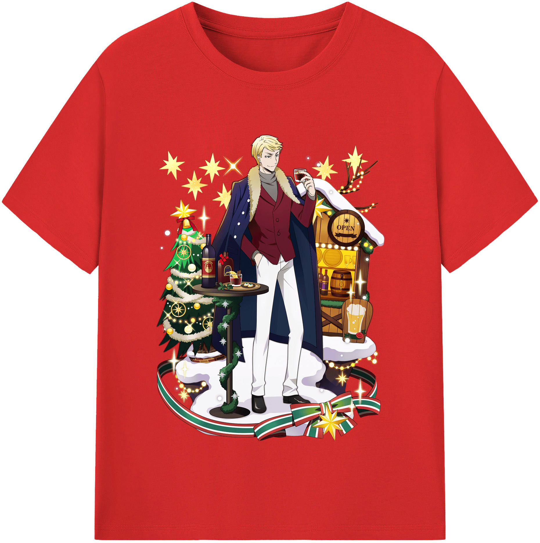 （画像用） 文豪ストレイドッグス Bungo Stray Dogs 綿100％半袖Tシャツ（フロントプリント）