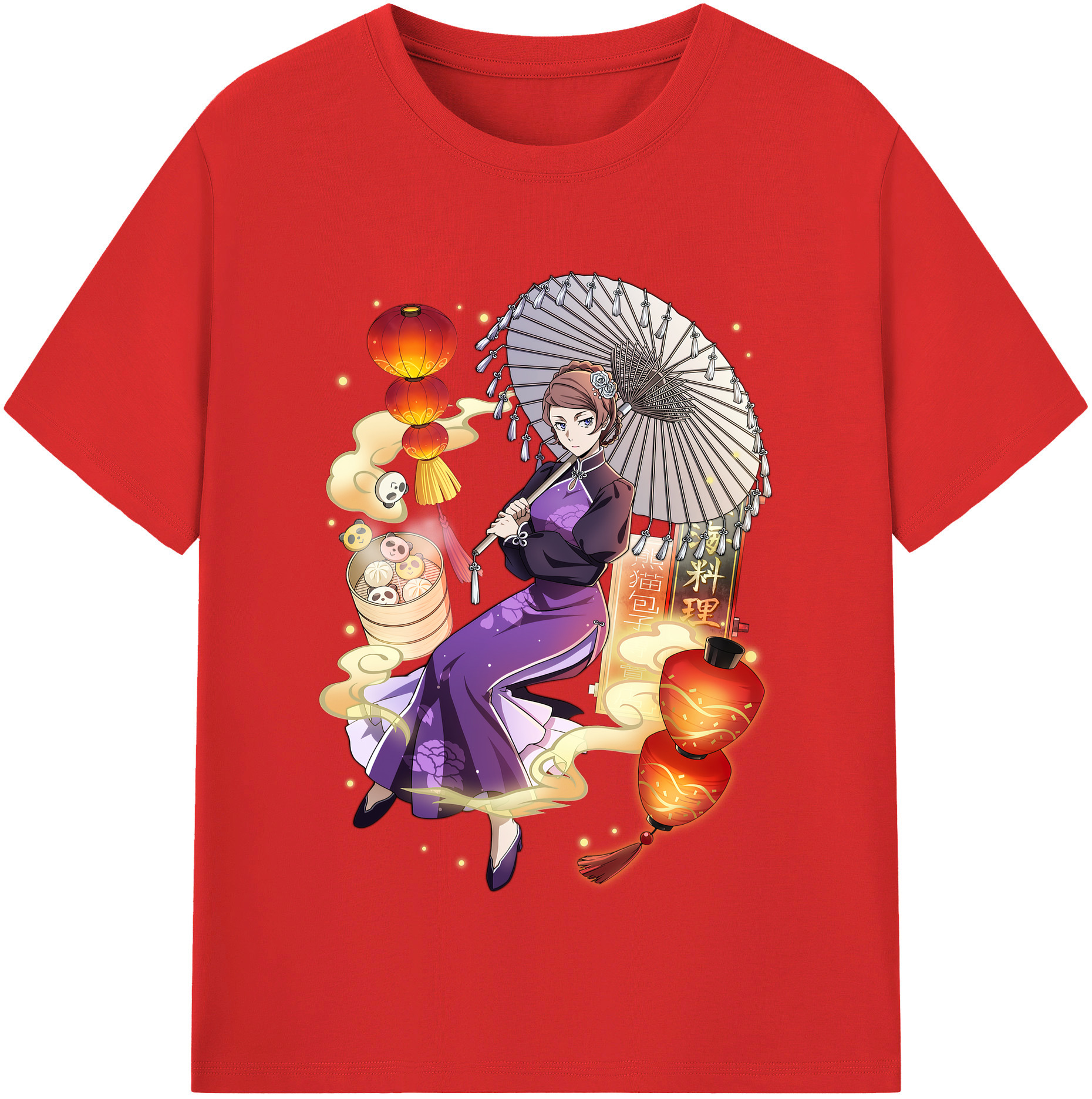 （画像用） 文豪ストレイドッグス Bungo Stray Dogs 綿100％半袖Tシャツ（フロントプリント）