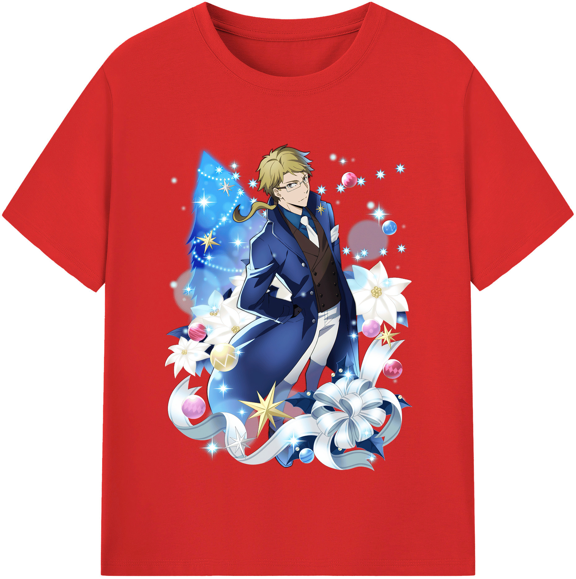 （画像用） 文豪ストレイドッグス Bungo Stray Dogs 綿100％半袖Tシャツ（フロントプリント）