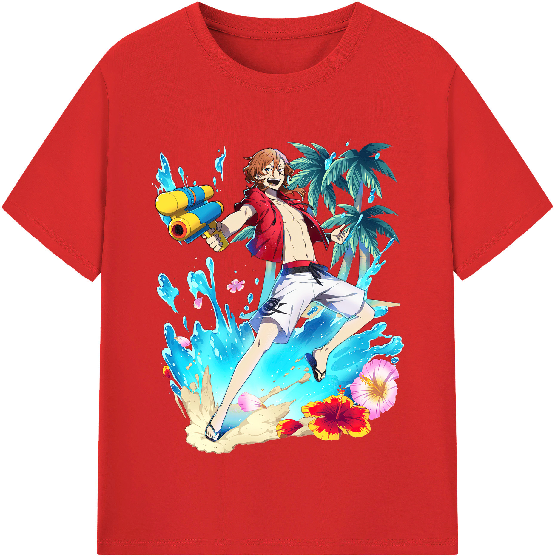 （画像用） 文豪ストレイドッグス Bungo Stray Dogs 綿100％半袖Tシャツ（フロントプリント）