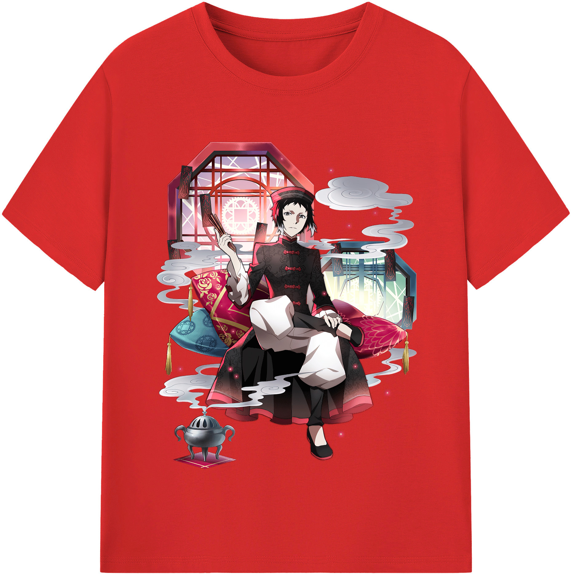 （画像用） 文豪ストレイドッグス Bungo Stray Dogs 綿100％半袖Tシャツ（フロントプリント）