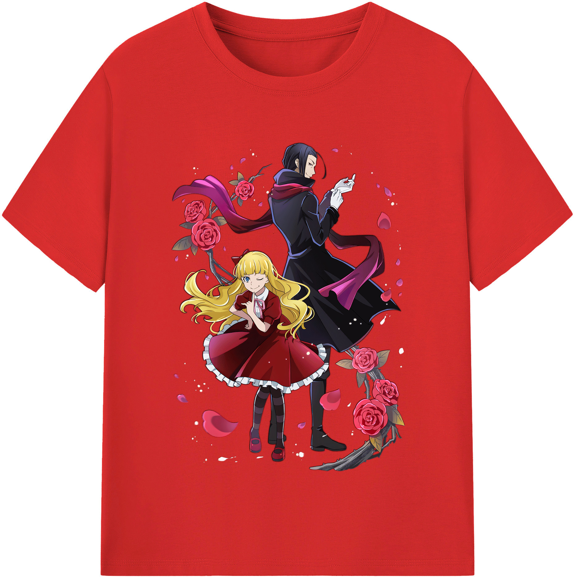（画像用） 文豪ストレイドッグス Bungo Stray Dogs 綿100％半袖Tシャツ（フロントプリント）