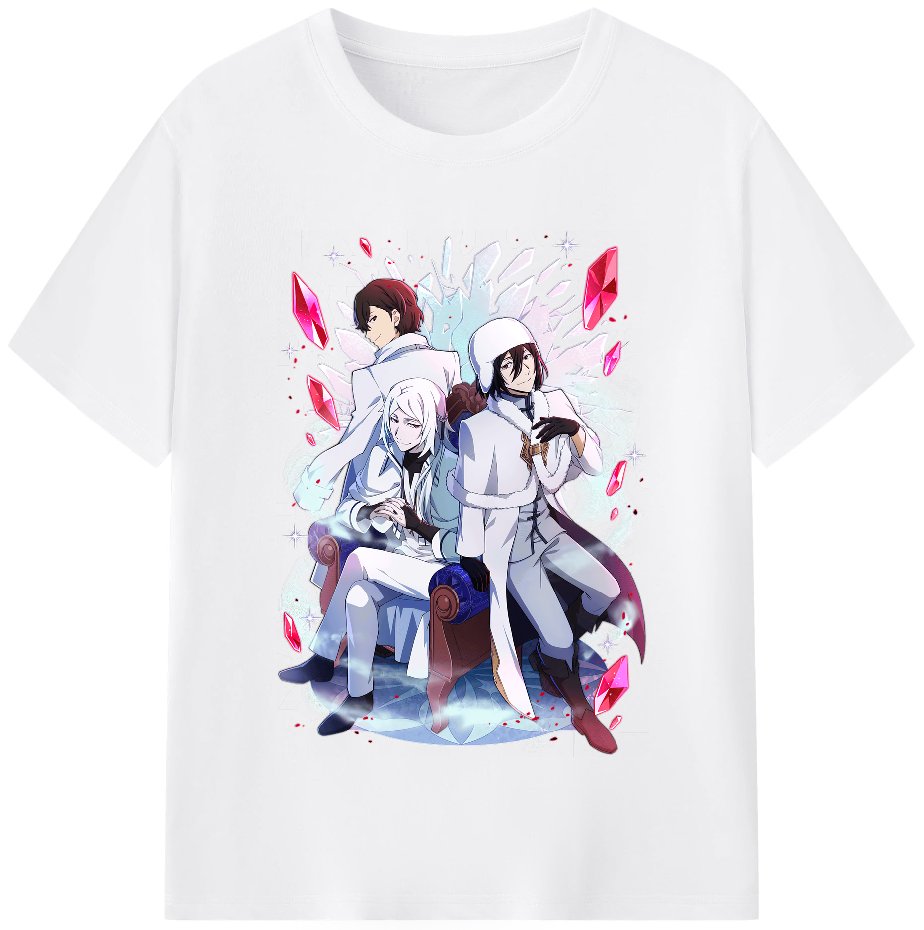 （画像用） 文豪ストレイドッグス Bungo Stray Dogs 綿100％半袖Tシャツ（フロントプリント）