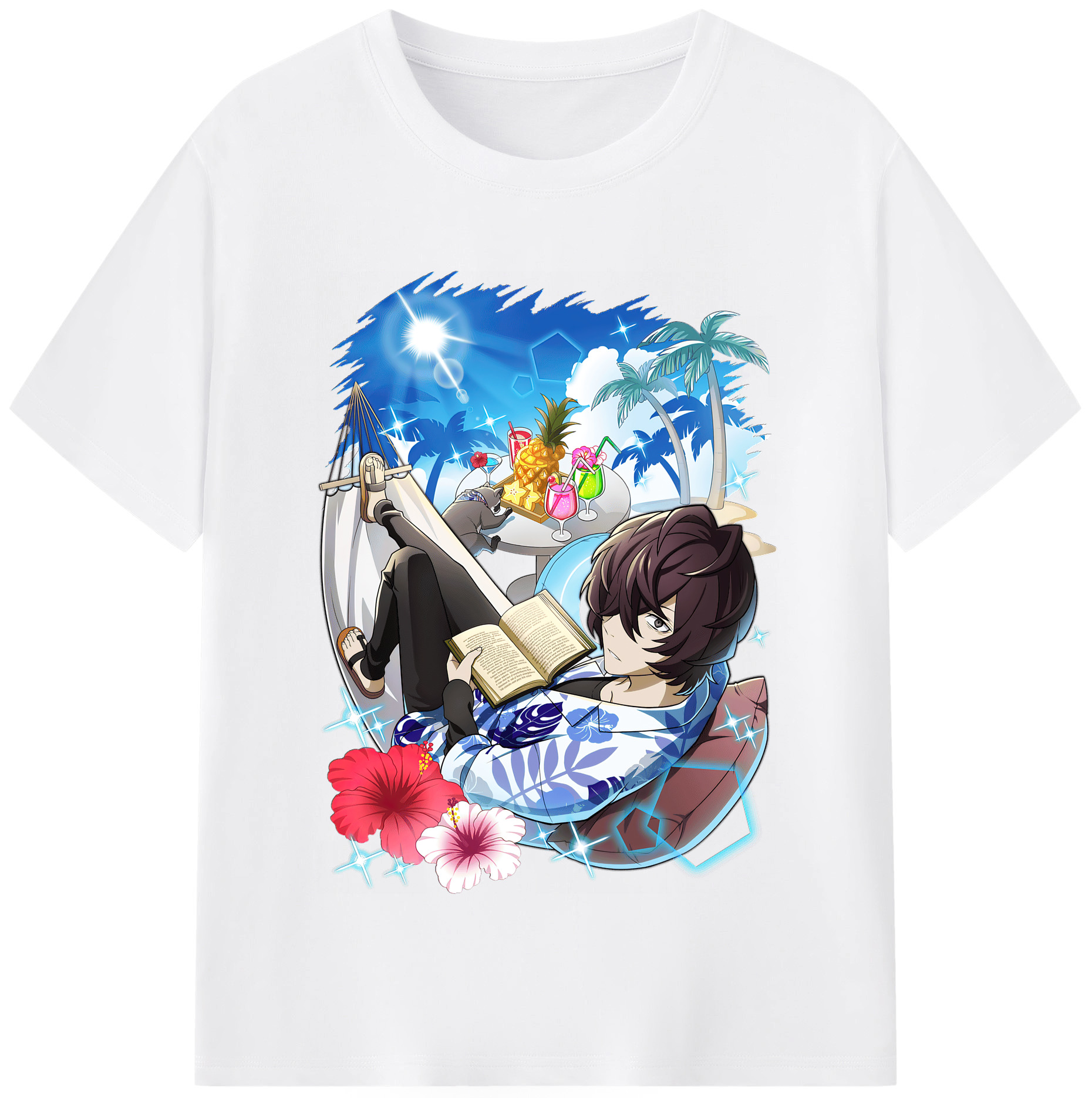 （画像用） 文豪ストレイドッグス Bungo Stray Dogs 綿100％半袖Tシャツ（フロントプリント）