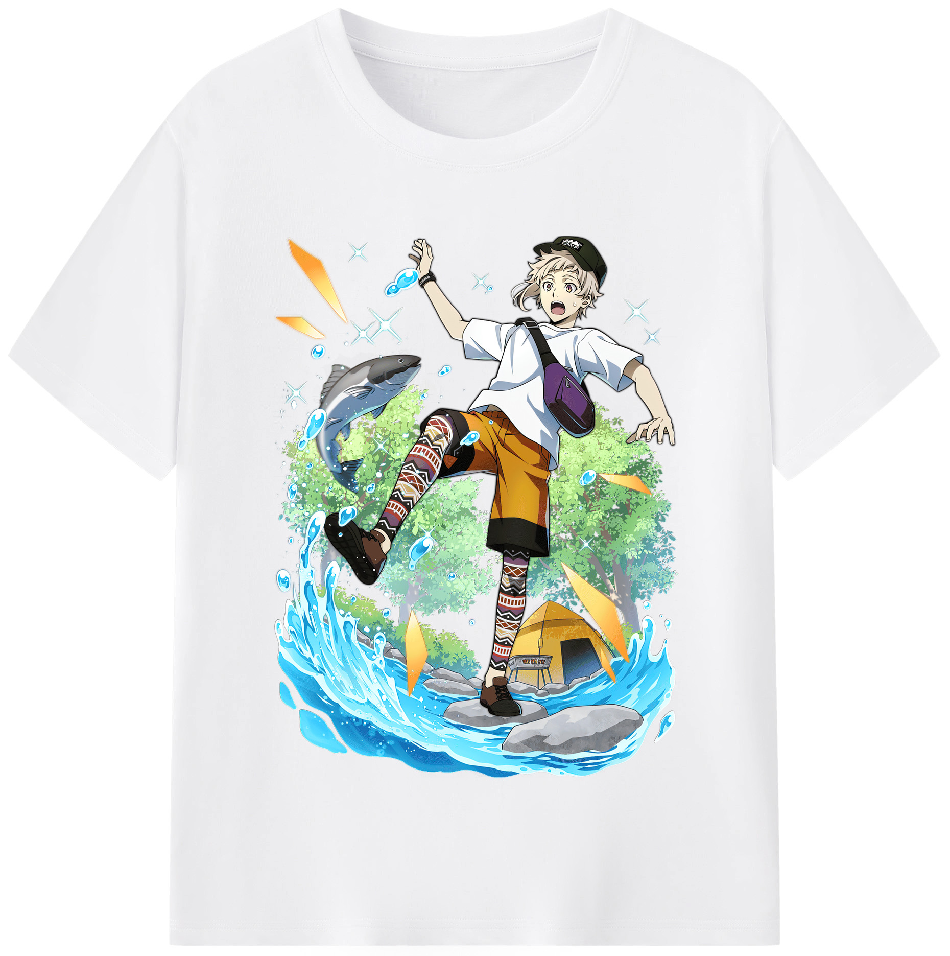 （画像用） 文豪ストレイドッグス Bungo Stray Dogs 綿100％半袖Tシャツ（フロントプリント）