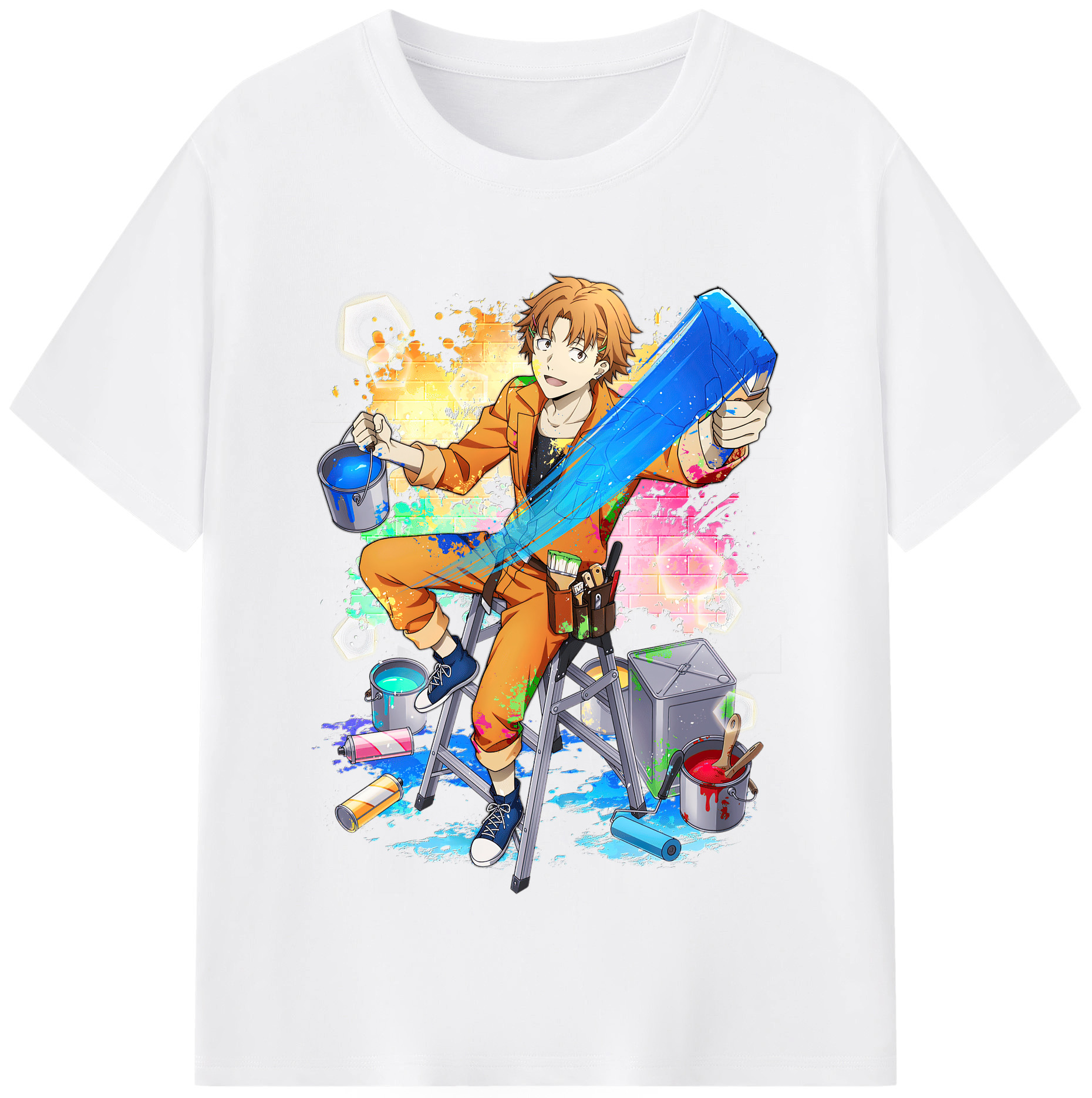 （画像用） 文豪ストレイドッグス Bungo Stray Dogs 綿100％半袖Tシャツ（フロントプリント）