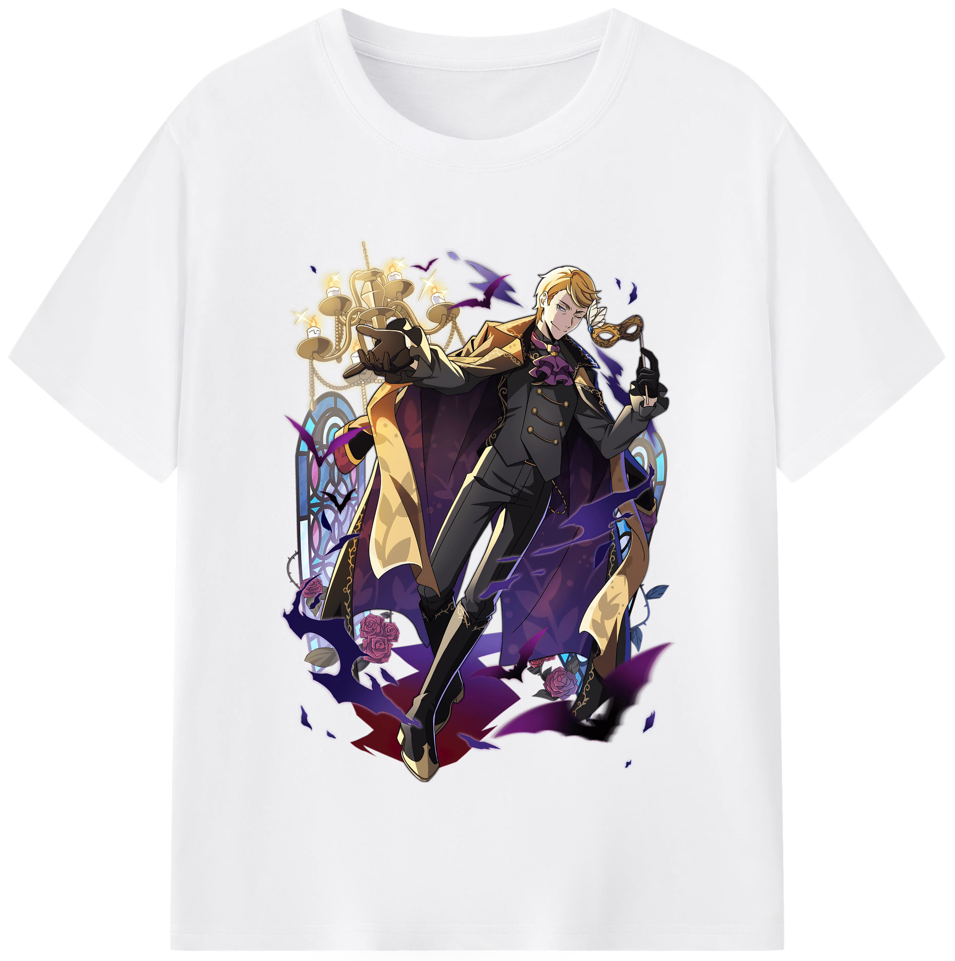 （画像用） 文豪ストレイドッグス Bungo Stray Dogs 綿100％半袖Tシャツ（フロントプリント）