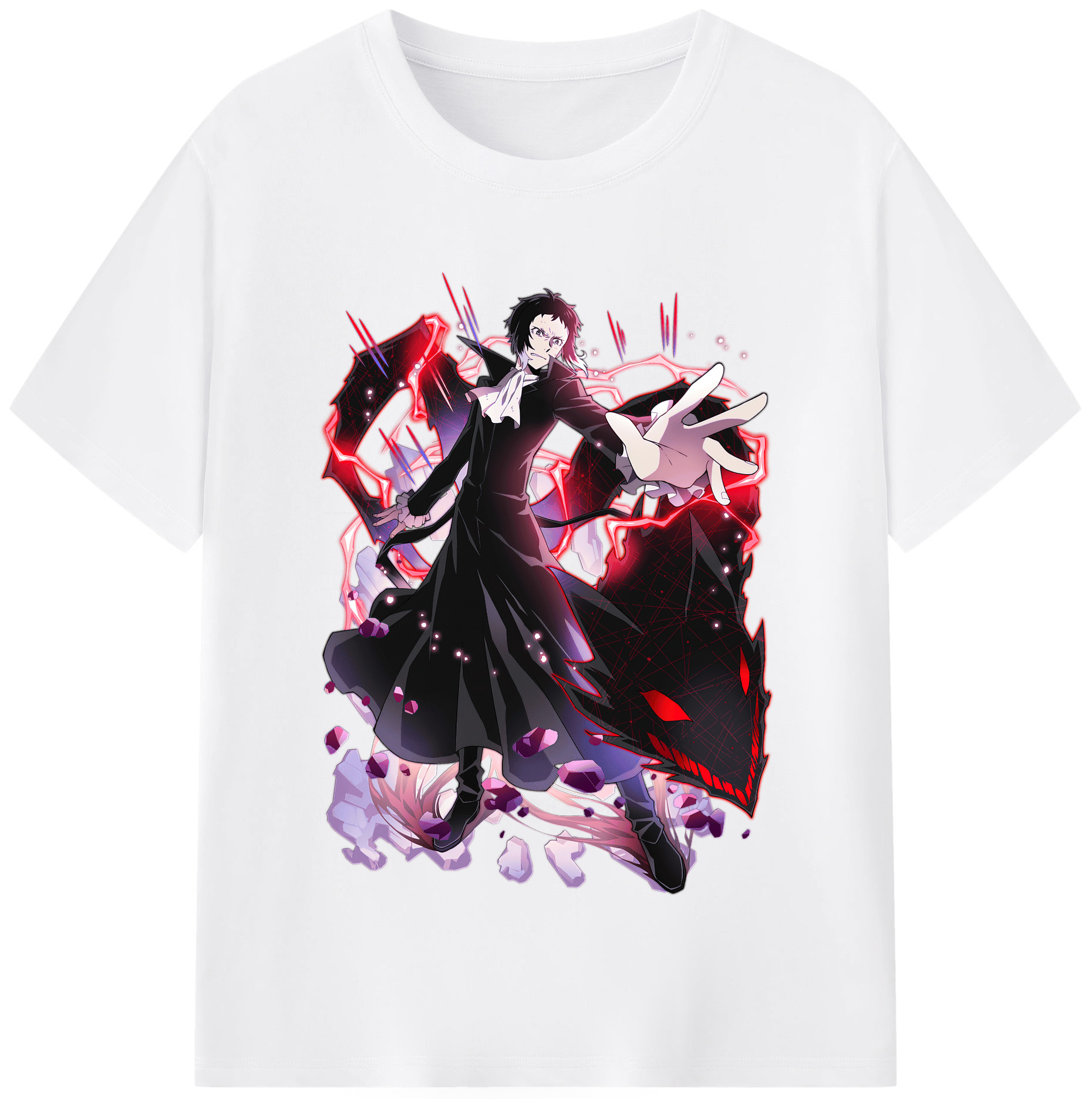 （画像用） 文豪ストレイドッグス Bungo Stray Dogs 綿100％半袖Tシャツ（フロントプリント）