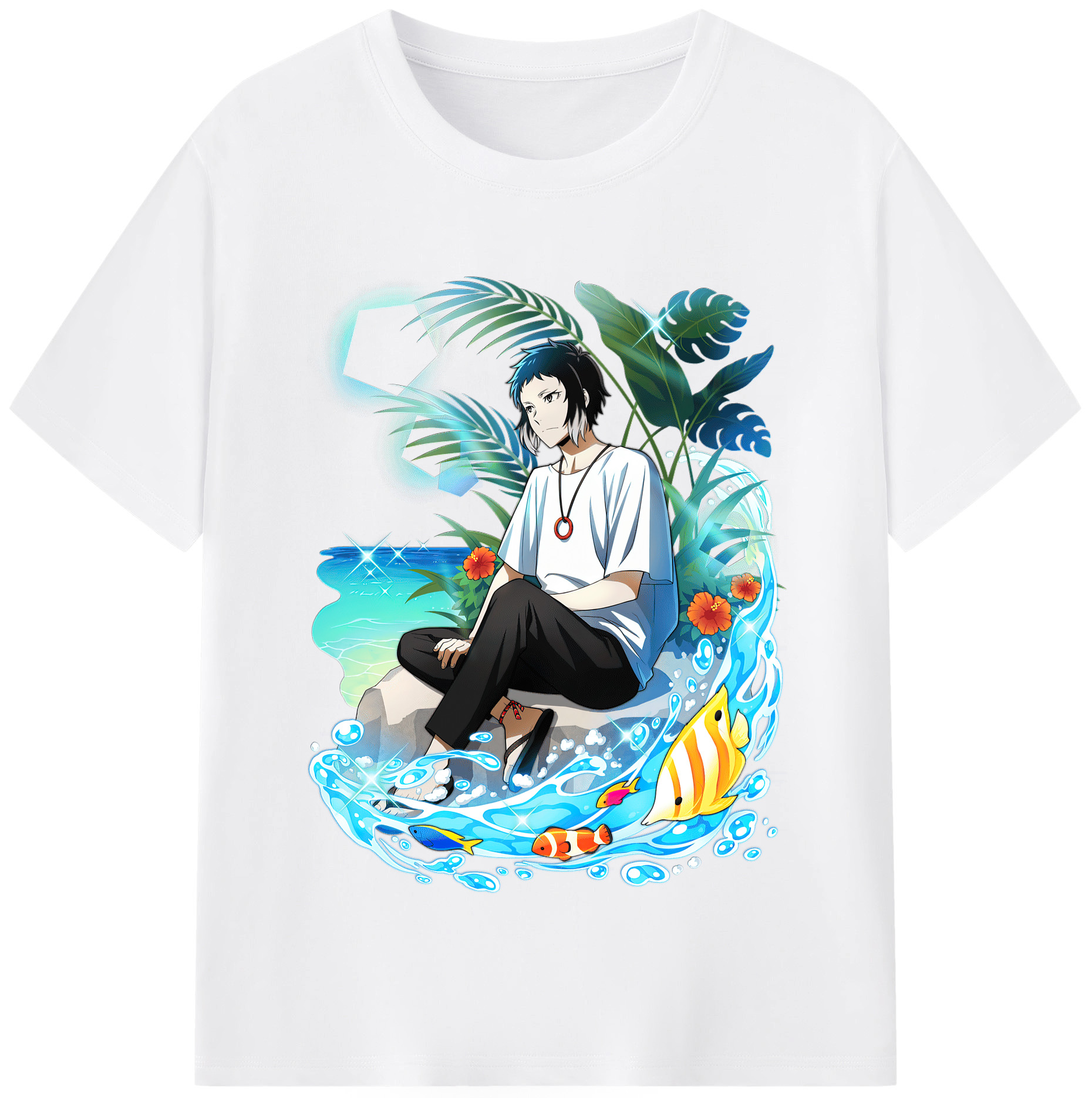（画像用） 文豪ストレイドッグス Bungo Stray Dogs 綿100％半袖Tシャツ（フロントプリント）