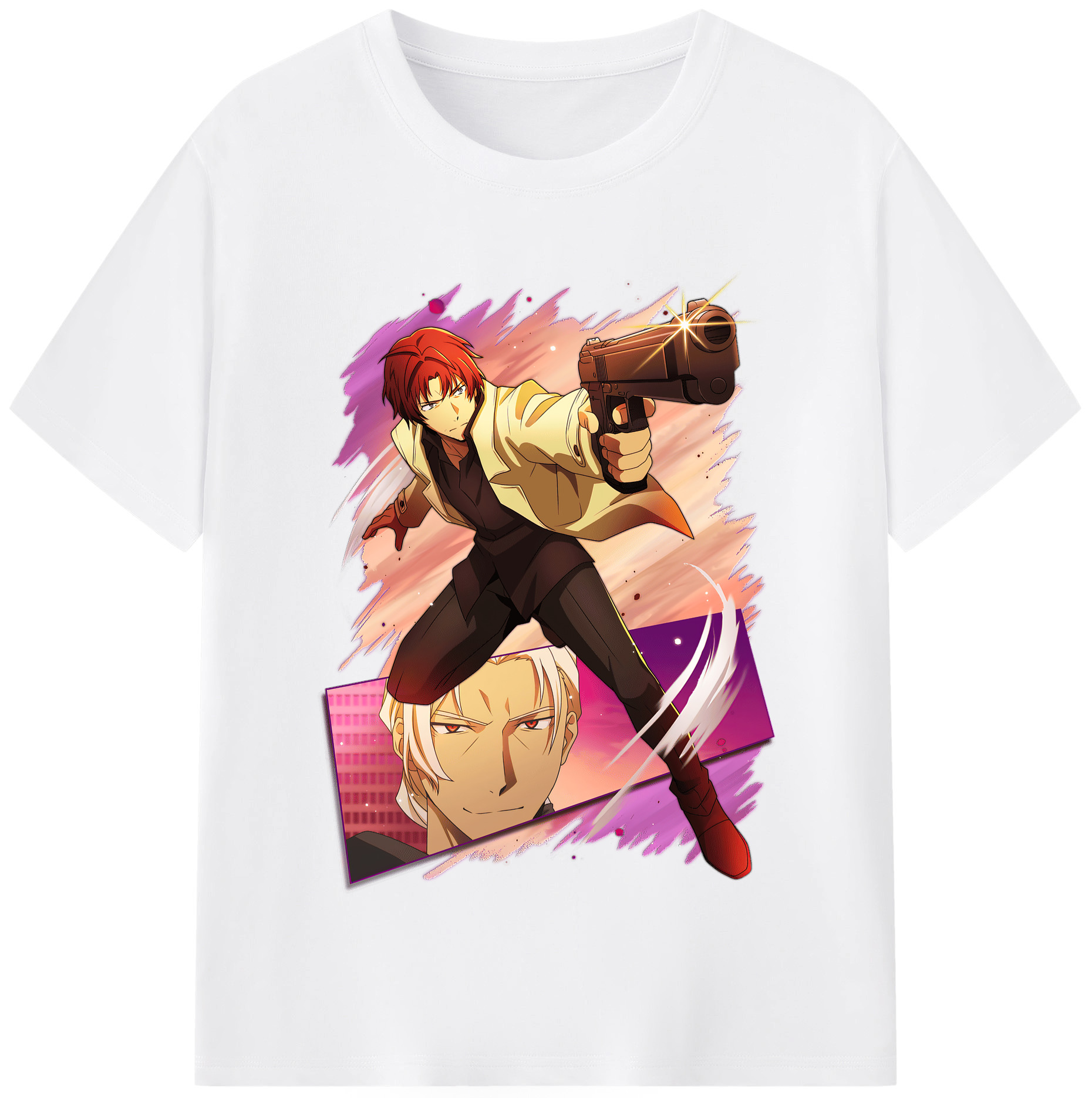 （画像用） 文豪ストレイドッグス Bungo Stray Dogs 綿100％半袖Tシャツ（フロントプリント）