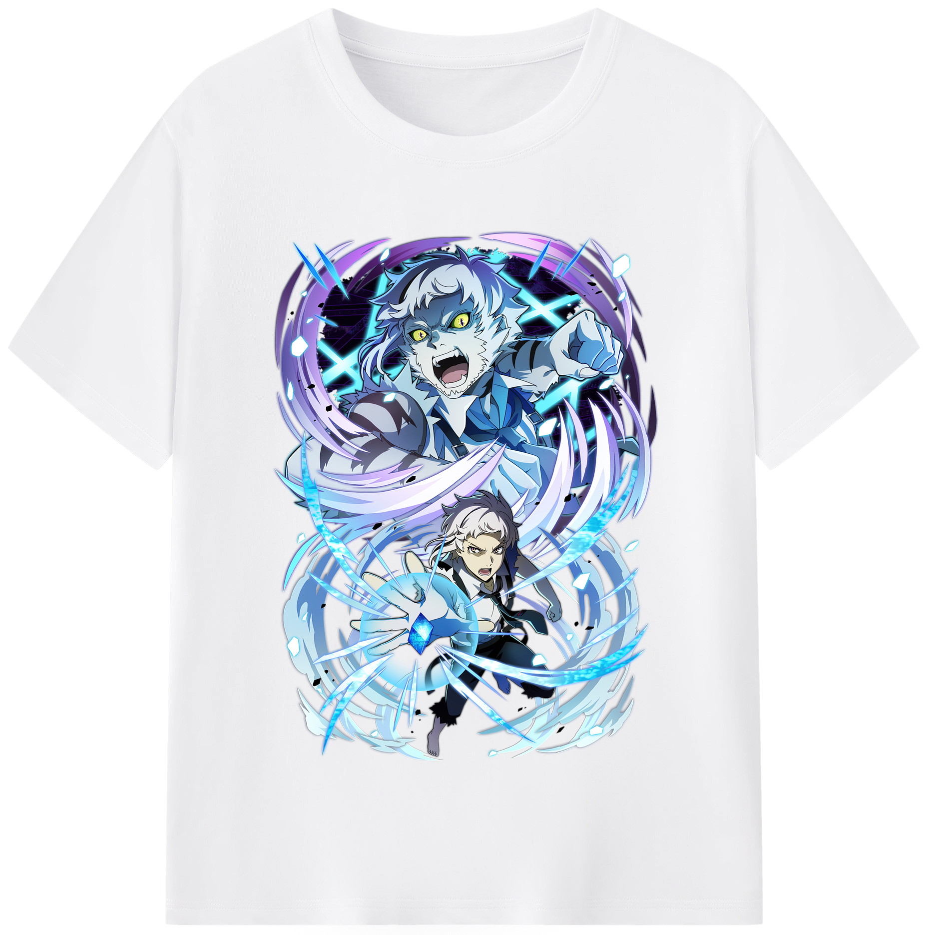 （画像用） 文豪ストレイドッグス Bungo Stray Dogs 綿100％半袖Tシャツ（フロントプリント）