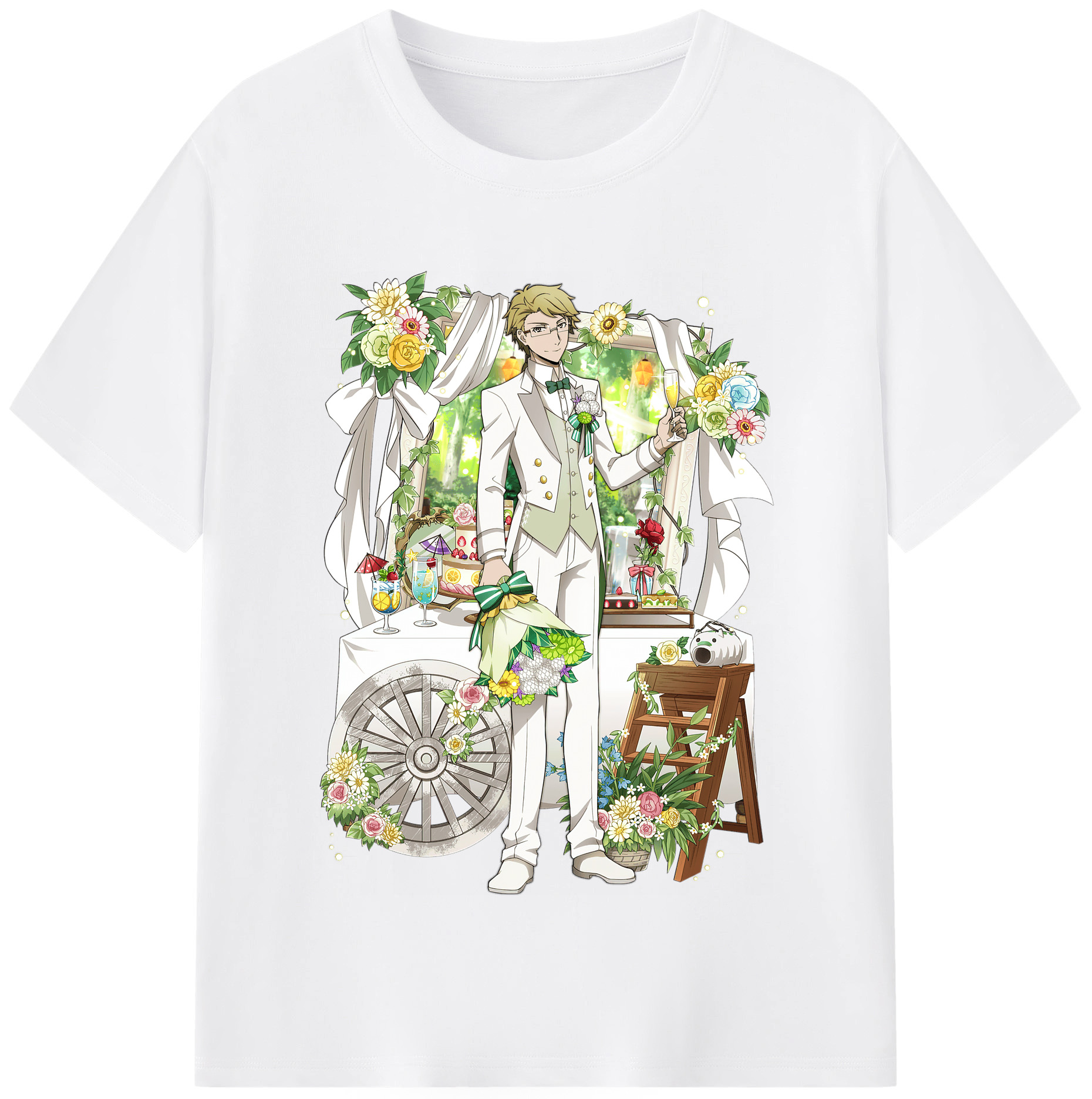 （画像用） 文豪ストレイドッグス Bungo Stray Dogs 綿100％半袖Tシャツ（フロントプリント）