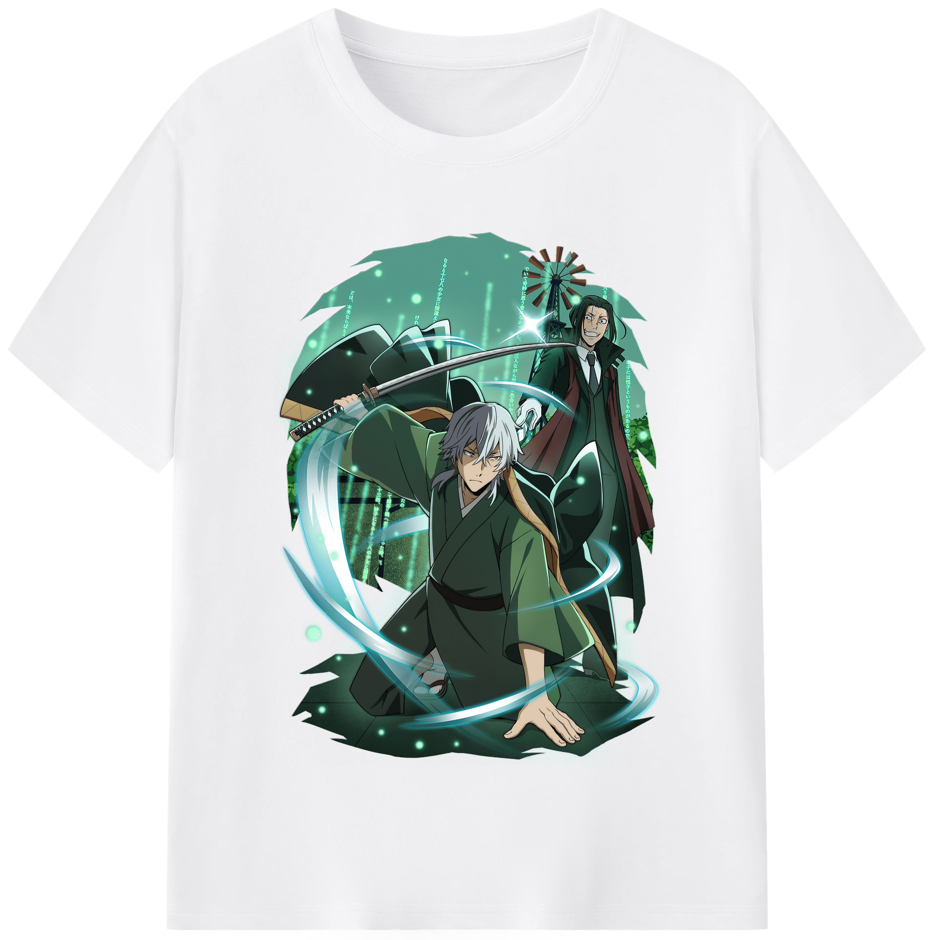 （画像用） 文豪ストレイドッグス Bungo Stray Dogs 綿100％半袖Tシャツ（フロントプリント）