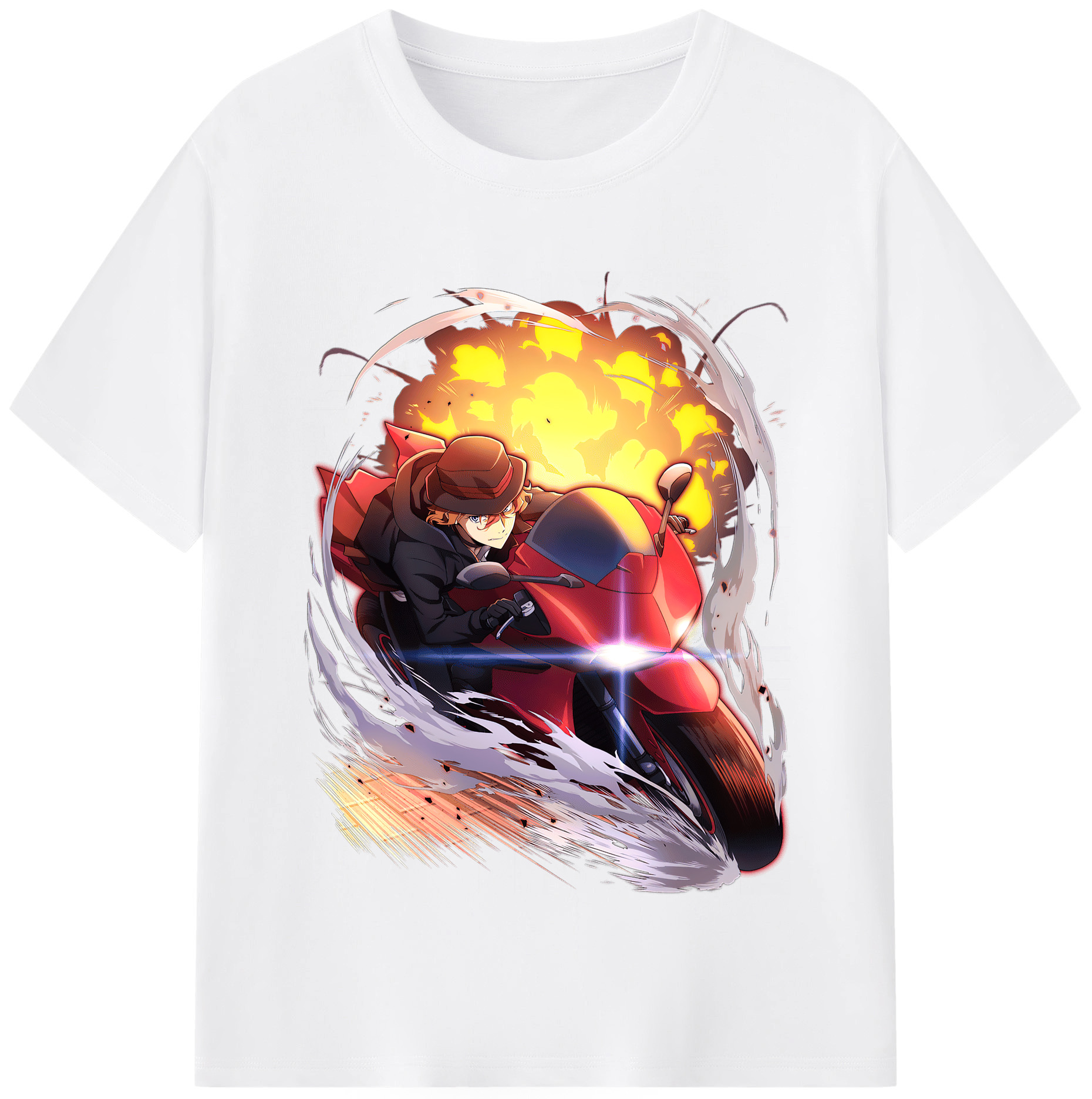 （画像用） 文豪ストレイドッグス Bungo Stray Dogs 綿100％半袖Tシャツ（フロントプリント）