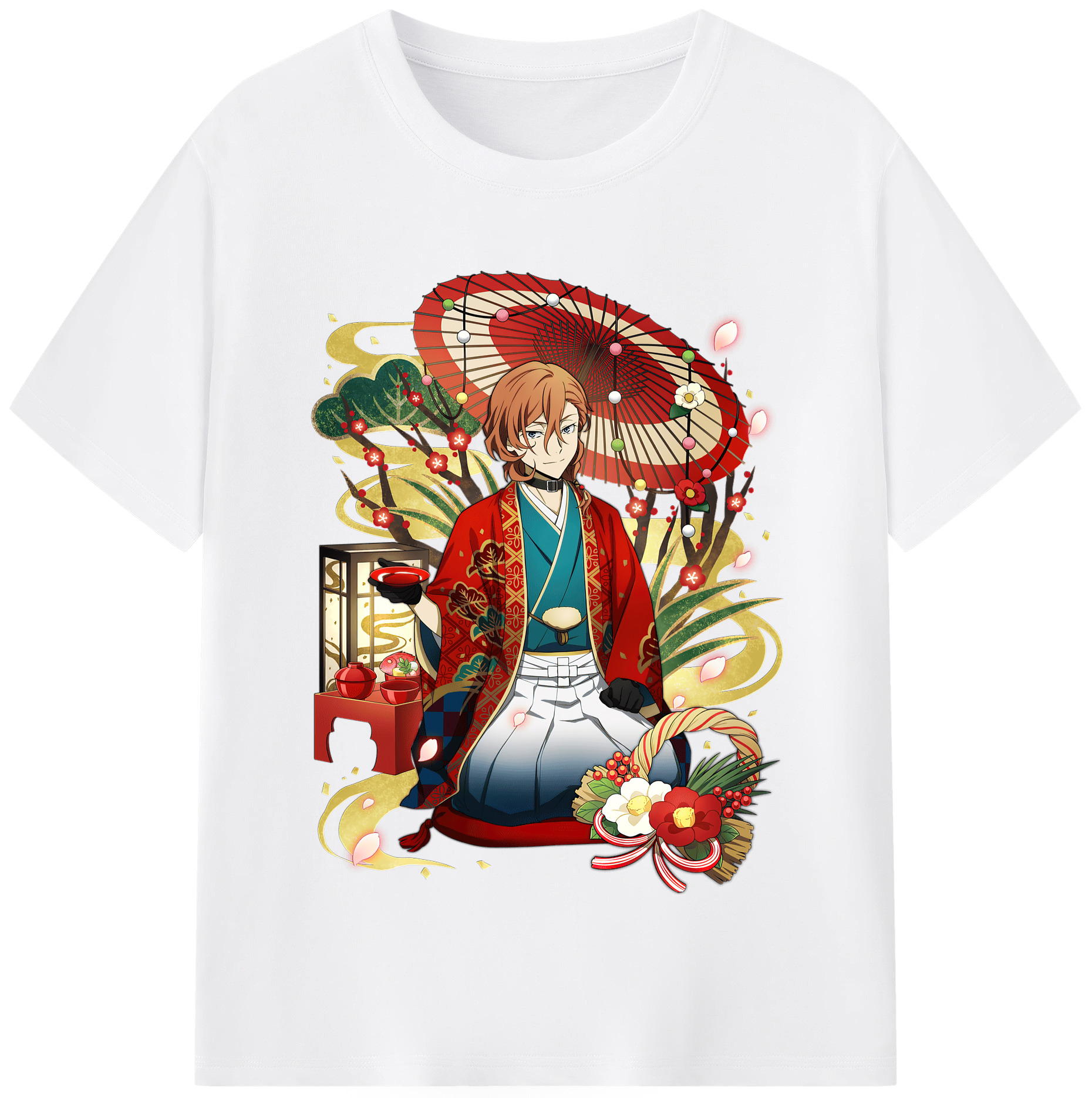 （画像用） 文豪ストレイドッグス Bungo Stray Dogs 綿100％半袖Tシャツ（フロントプリント）