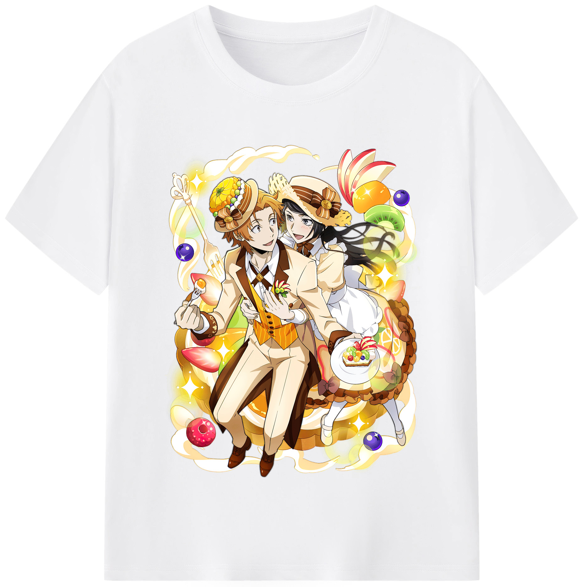 （画像用） 文豪ストレイドッグス Bungo Stray Dogs 綿100％半袖Tシャツ（フロントプリント）