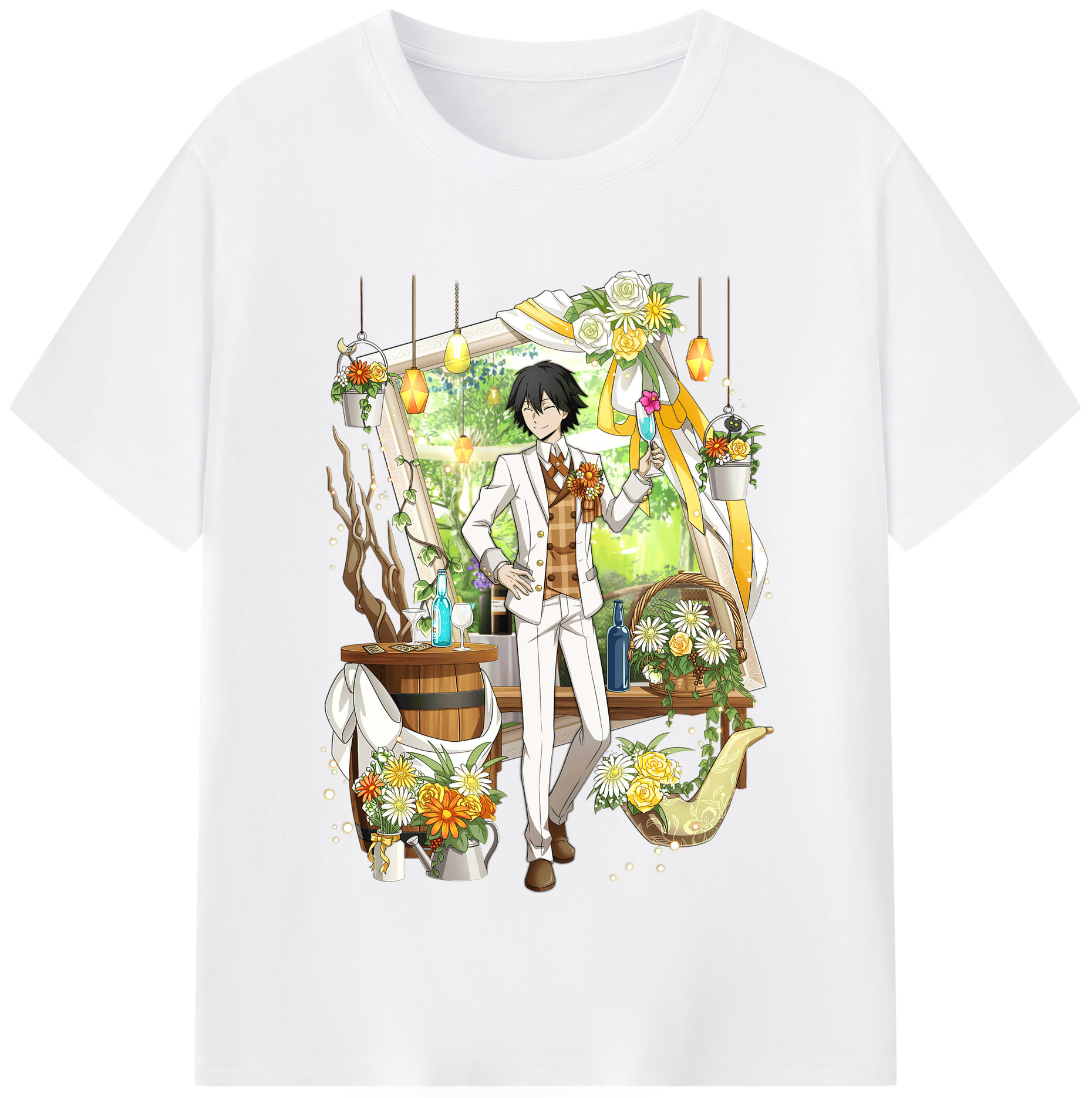 （画像用） 文豪ストレイドッグス Bungo Stray Dogs 綿100％半袖Tシャツ（フロントプリント）