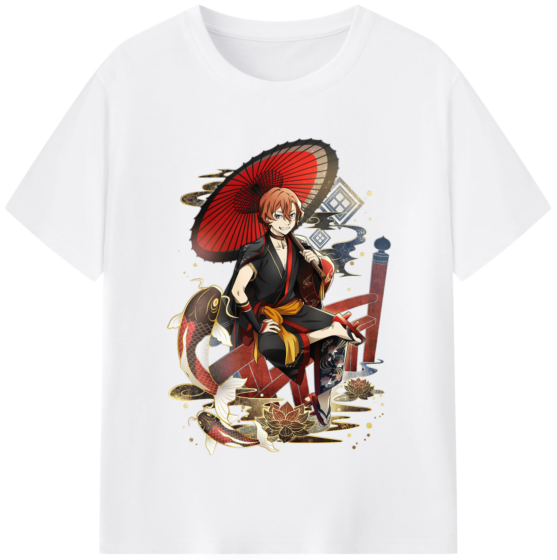 （画像用） 文豪ストレイドッグス Bungo Stray Dogs 綿100％半袖Tシャツ（フロントプリント）