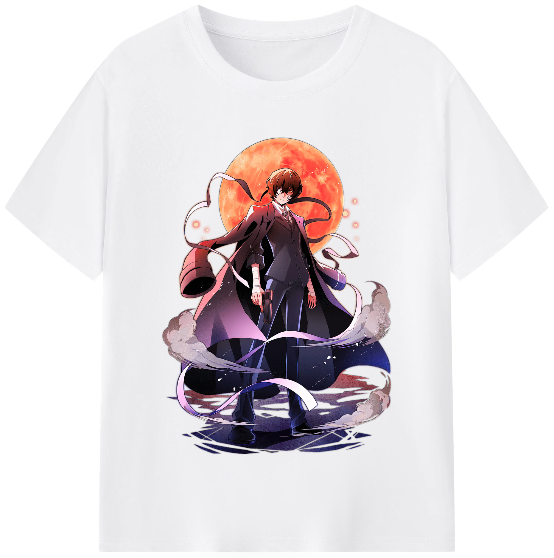 （画像用） 文豪ストレイドッグス Bungo Stray Dogs 綿100％半袖Tシャツ（フロントプリント）
