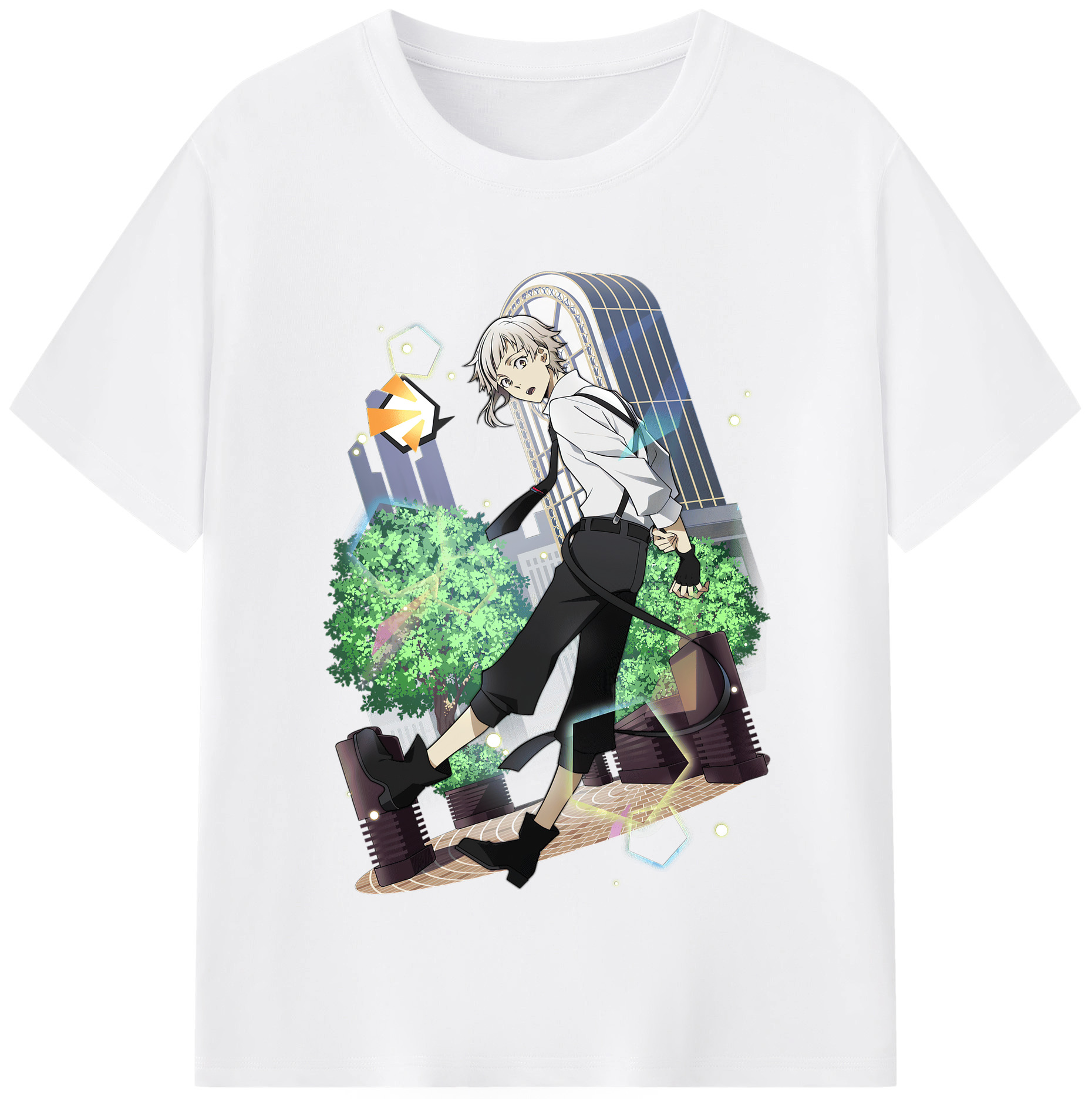 （画像用） 文豪ストレイドッグス Bungo Stray Dogs 綿100％半袖Tシャツ（フロントプリント）