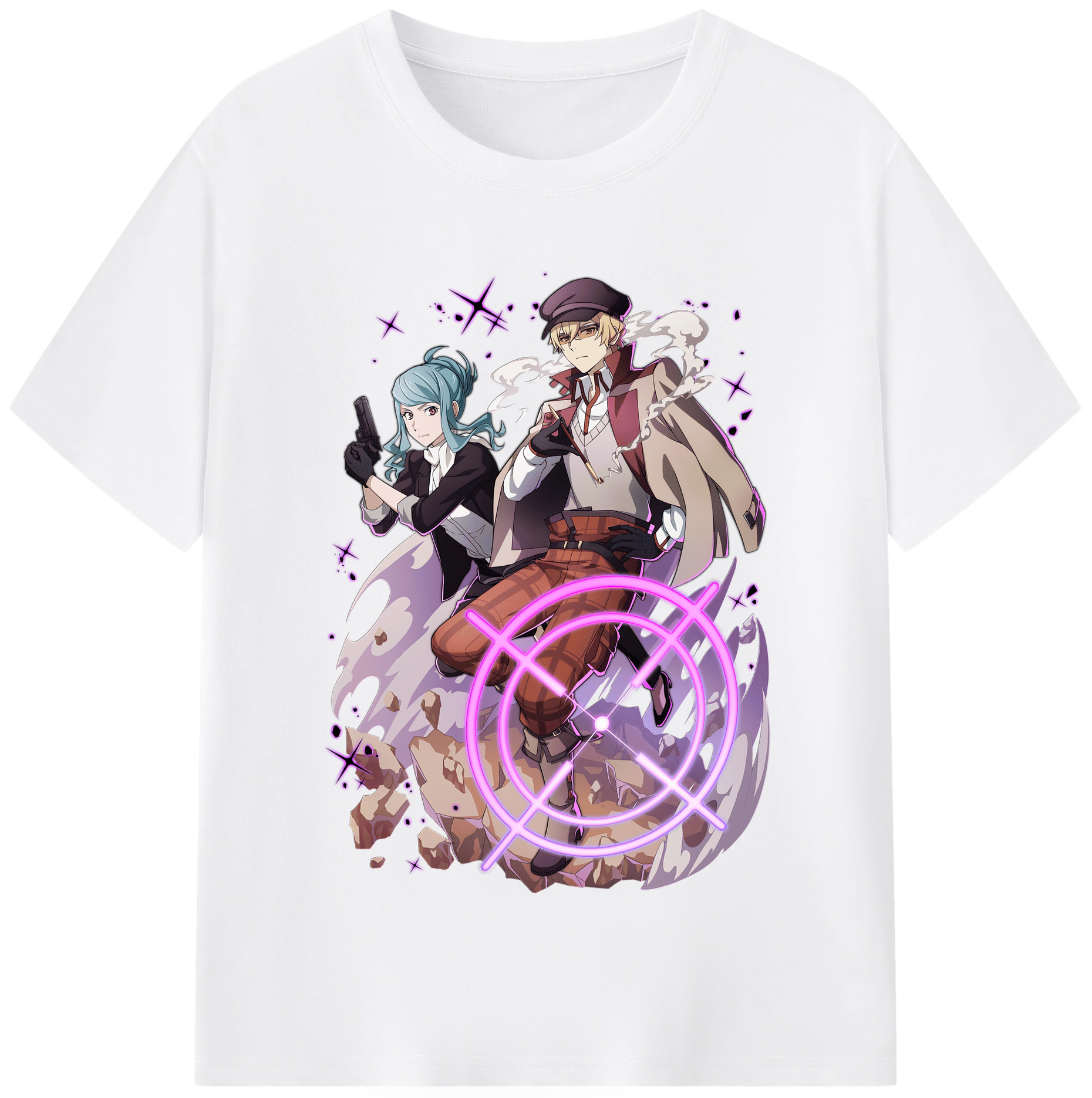（画像用） 文豪ストレイドッグス Bungo Stray Dogs 綿100％半袖Tシャツ（フロントプリント）