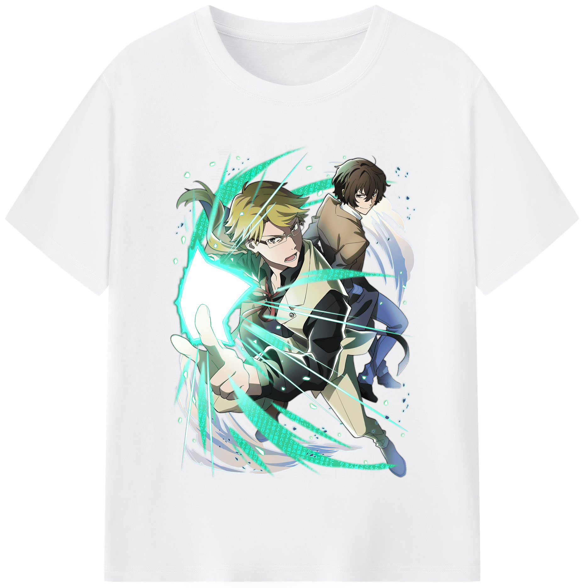 （画像用） 文豪ストレイドッグス Bungo Stray Dogs 綿100％半袖Tシャツ（フロントプリント）