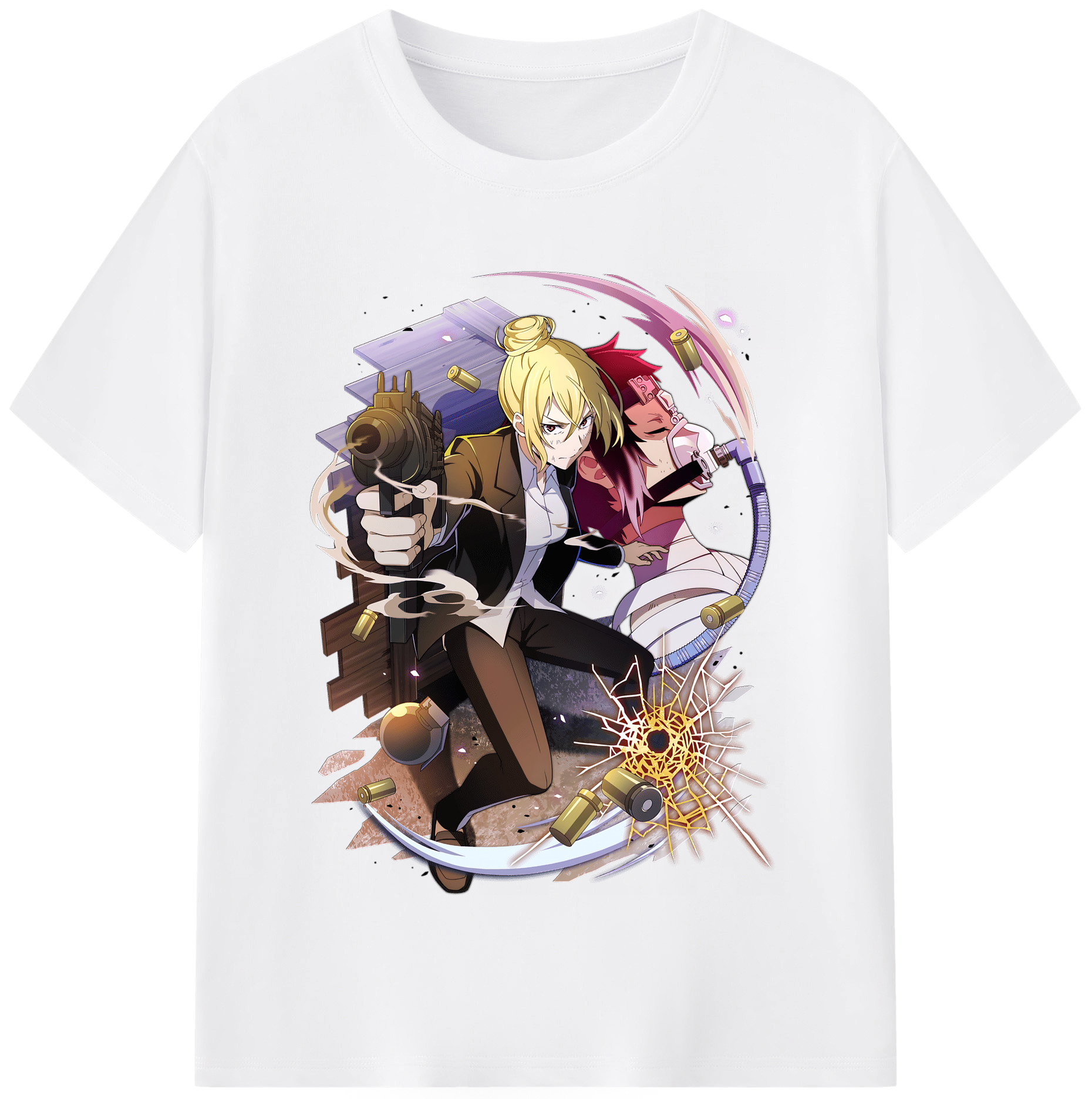 （画像用） 文豪ストレイドッグス Bungo Stray Dogs 綿100％半袖Tシャツ（フロントプリント）