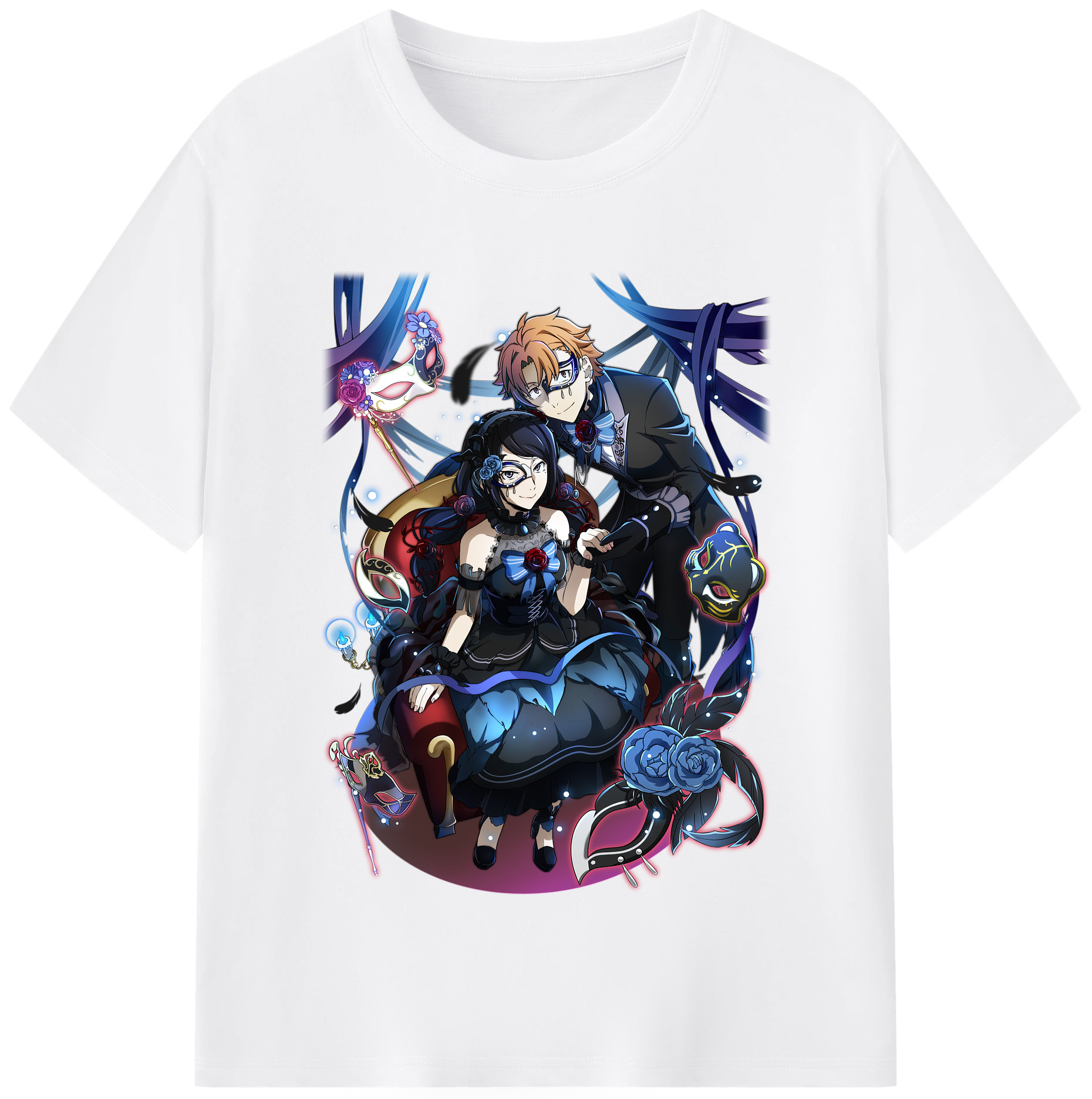 （画像用） 文豪ストレイドッグス Bungo Stray Dogs 綿100％半袖Tシャツ（フロントプリント）