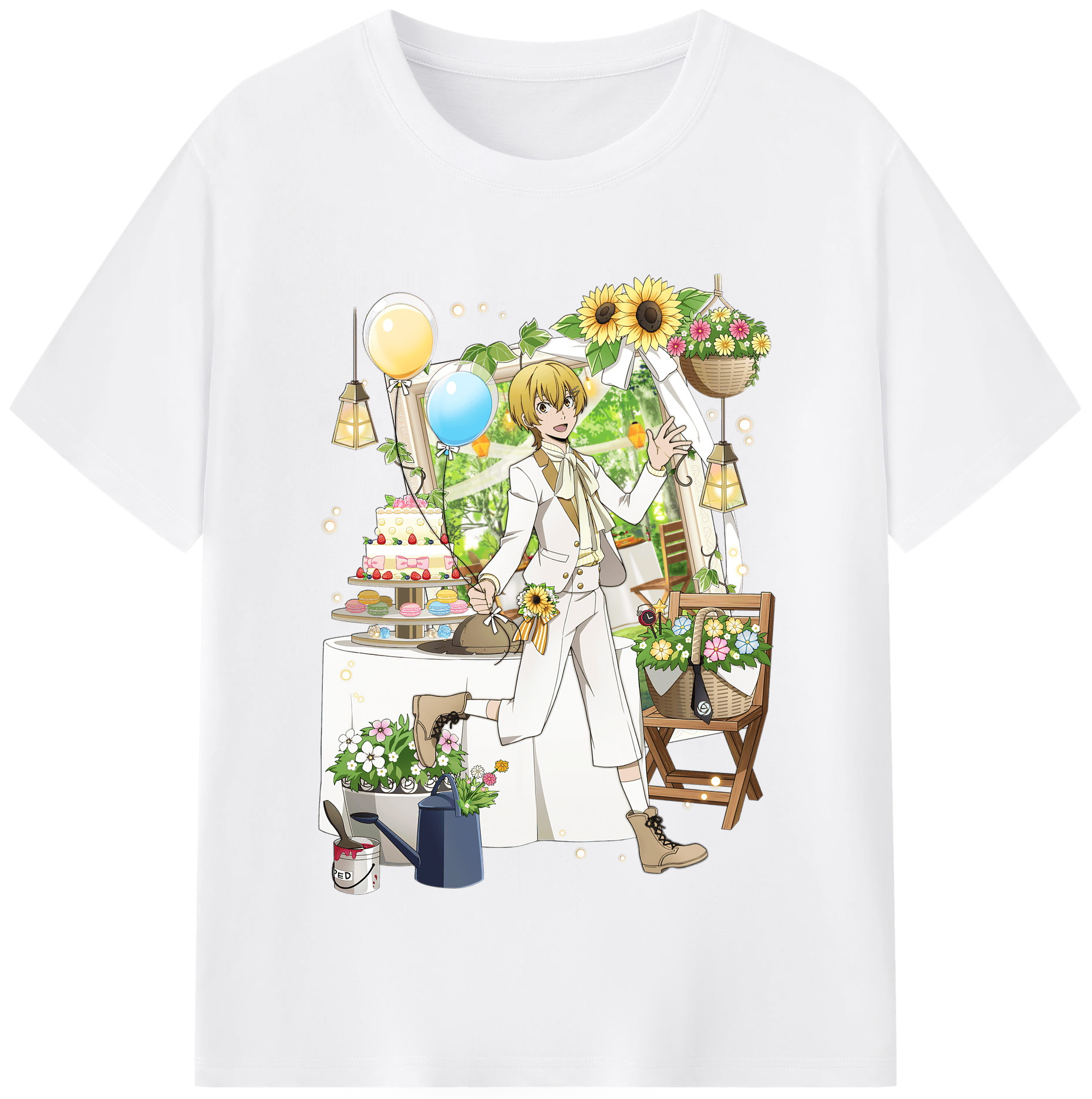 （画像用） 文豪ストレイドッグス Bungo Stray Dogs 綿100％半袖Tシャツ（フロントプリント）