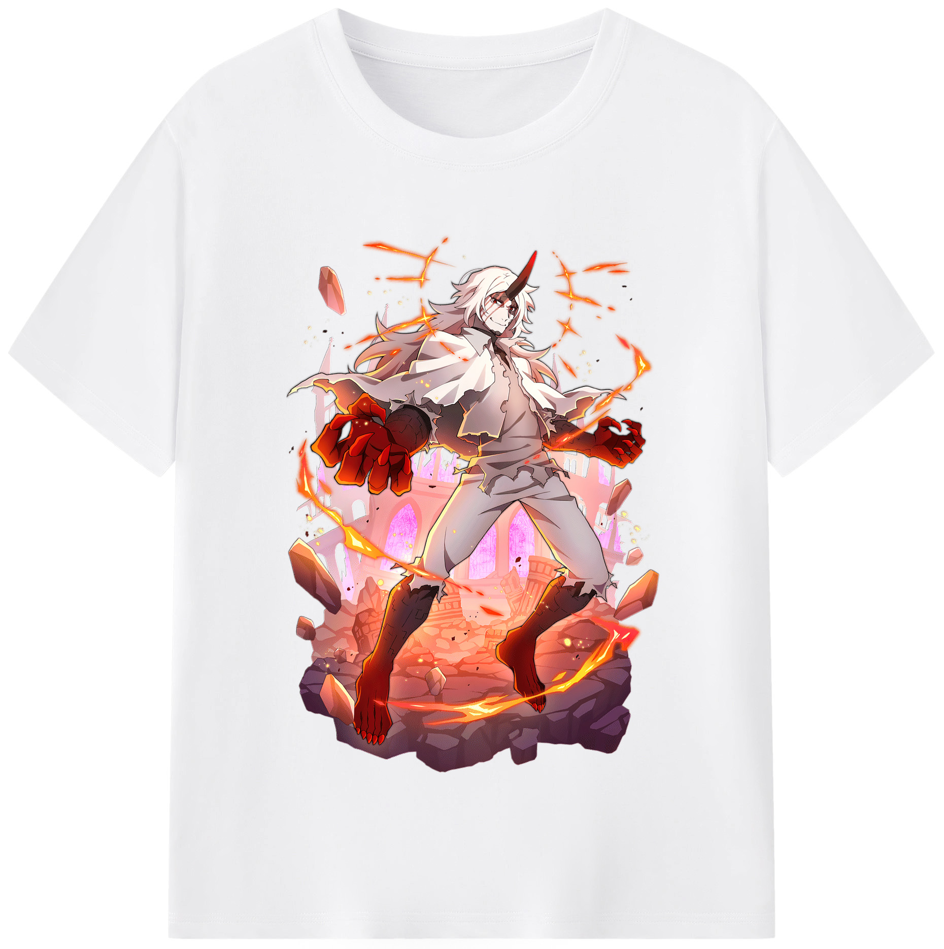（画像用） 文豪ストレイドッグス Bungo Stray Dogs 綿100％半袖Tシャツ（フロントプリント）