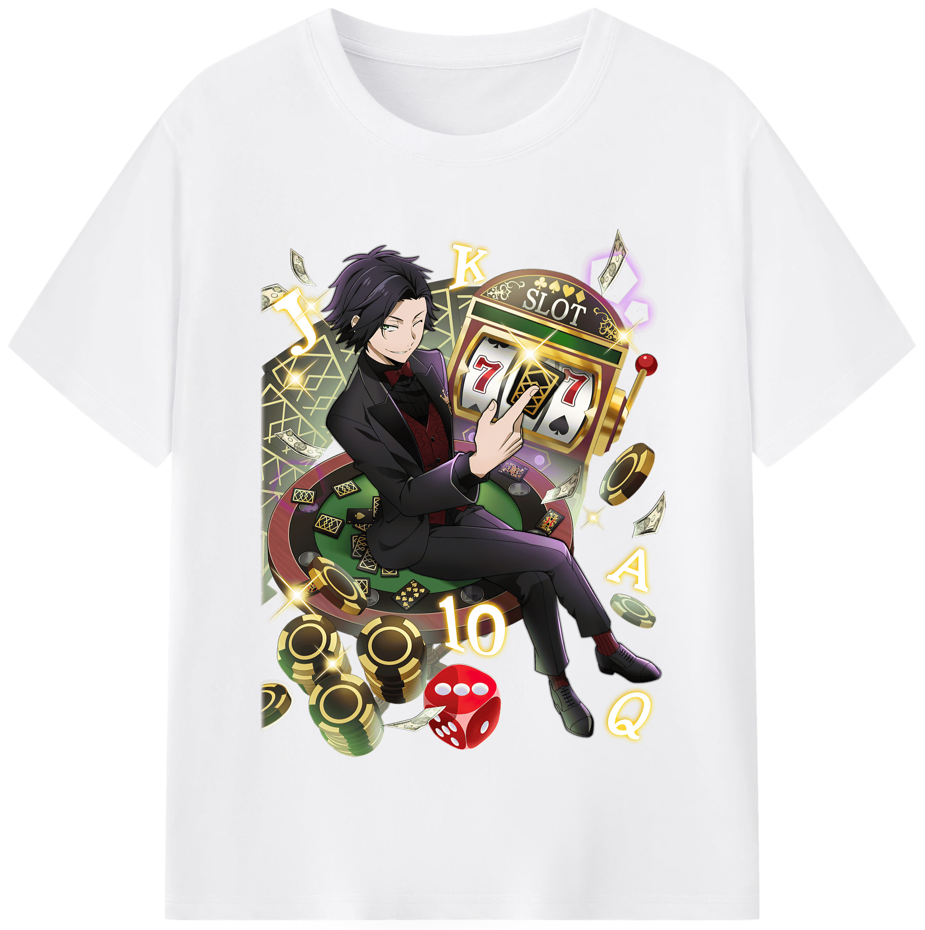 （画像用） 文豪ストレイドッグス Bungo Stray Dogs 綿100％半袖Tシャツ（フロントプリント）