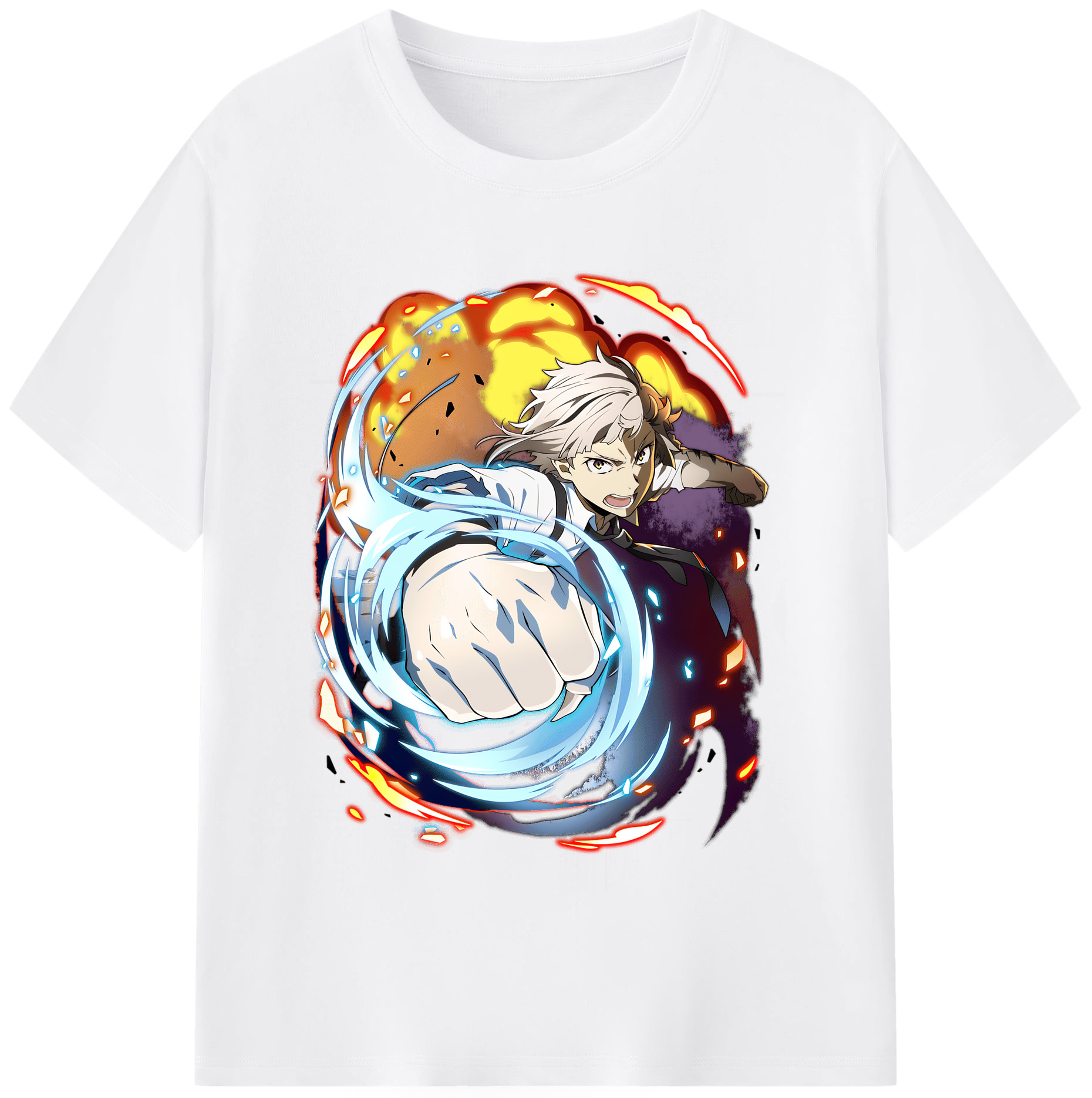 （画像用） 文豪ストレイドッグス Bungo Stray Dogs 綿100％半袖Tシャツ（フロントプリント）