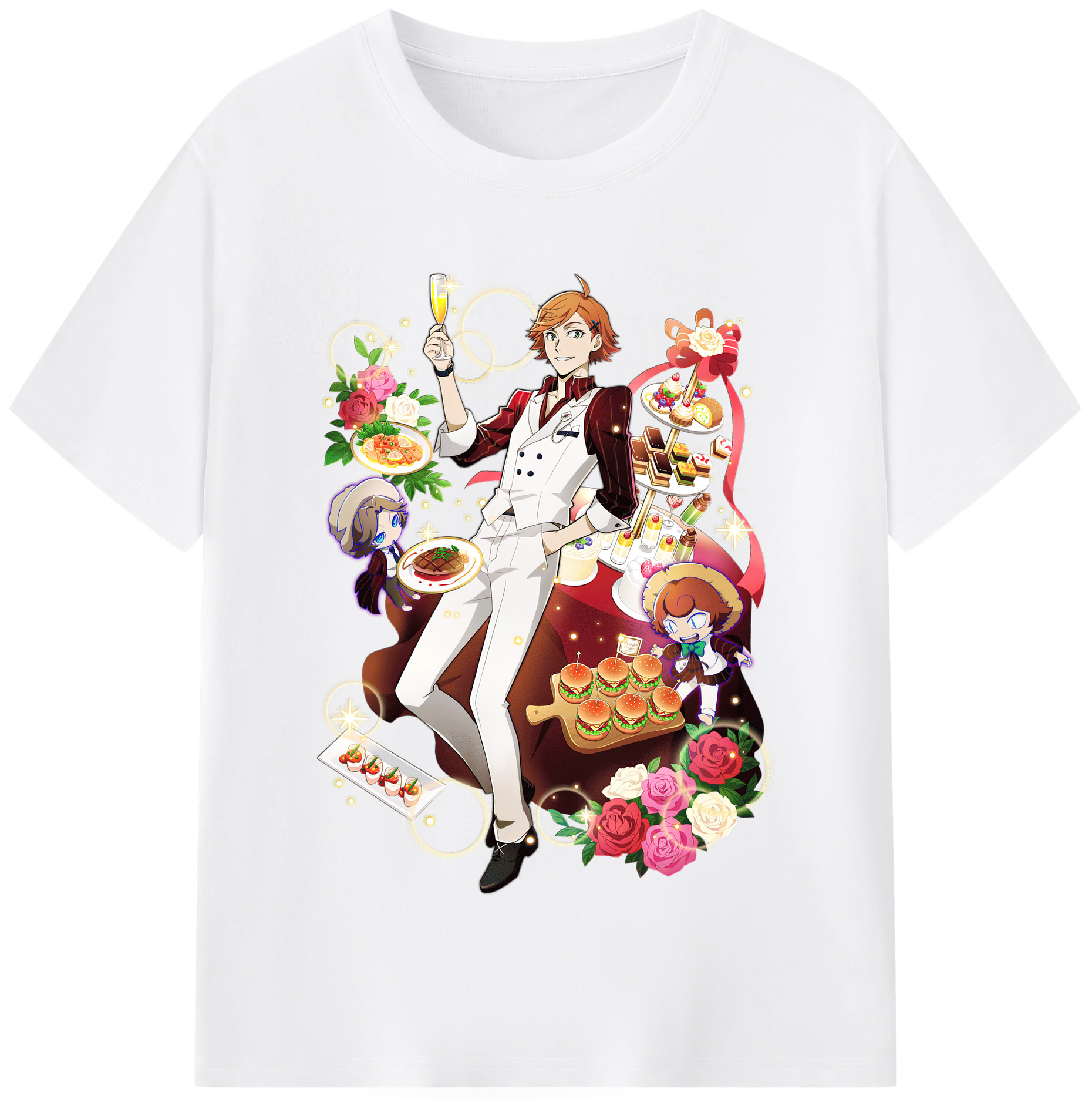 （画像用） 文豪ストレイドッグス Bungo Stray Dogs 綿100％半袖Tシャツ（フロントプリント）