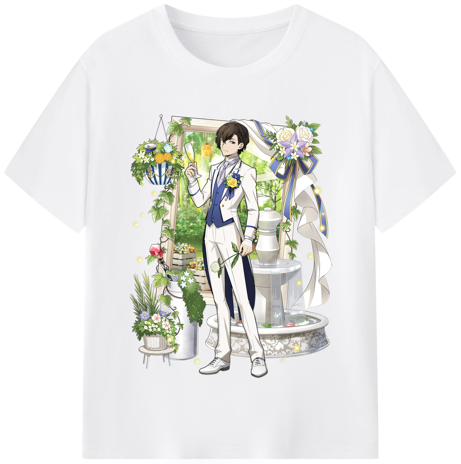 （画像用） 文豪ストレイドッグス Bungo Stray Dogs 綿100％半袖Tシャツ（フロントプリント）