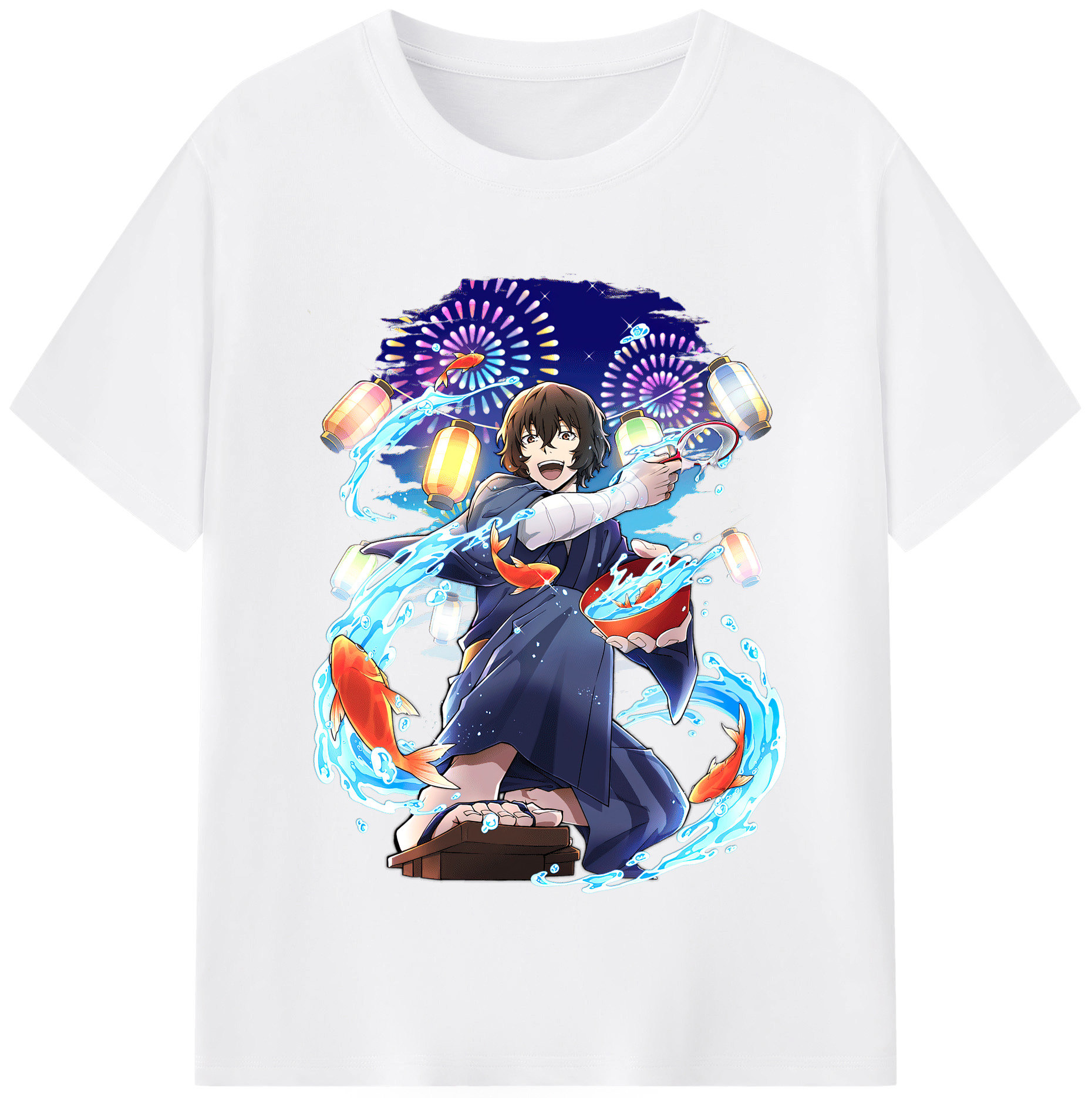 （画像用） 文豪ストレイドッグス Bungo Stray Dogs 綿100％半袖Tシャツ（フロントプリント）