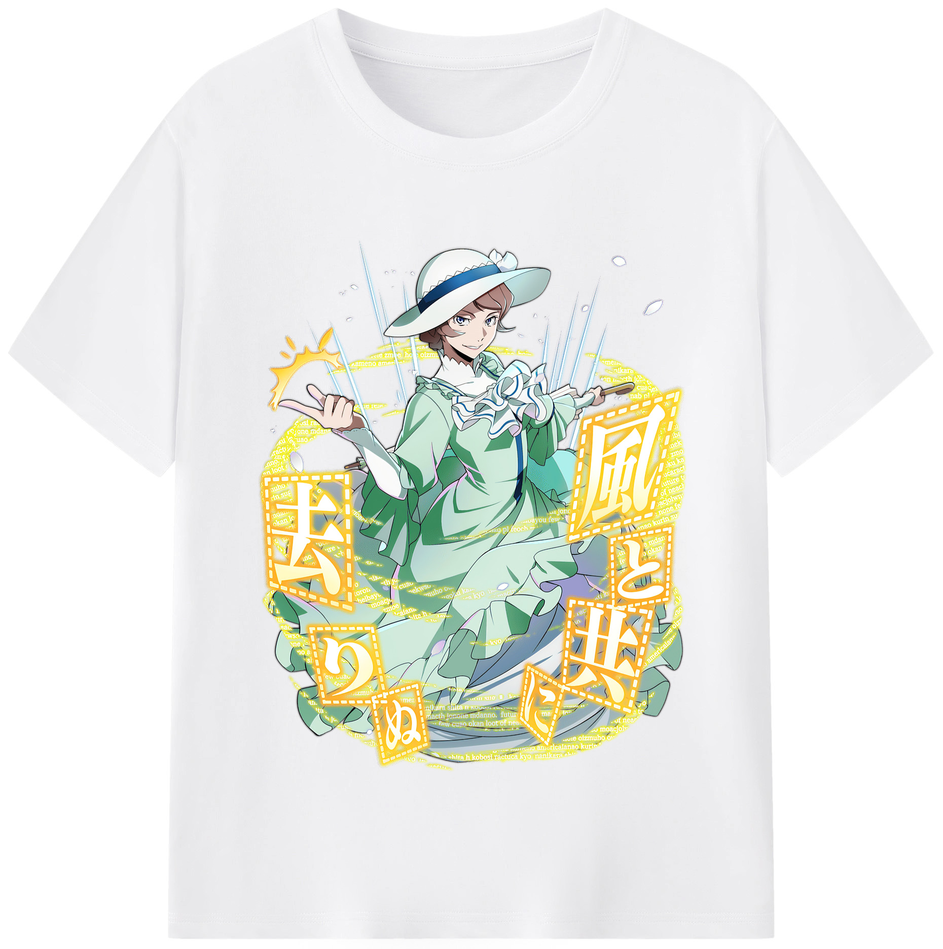 （画像用） 文豪ストレイドッグス Bungo Stray Dogs 綿100％半袖Tシャツ（フロントプリント）