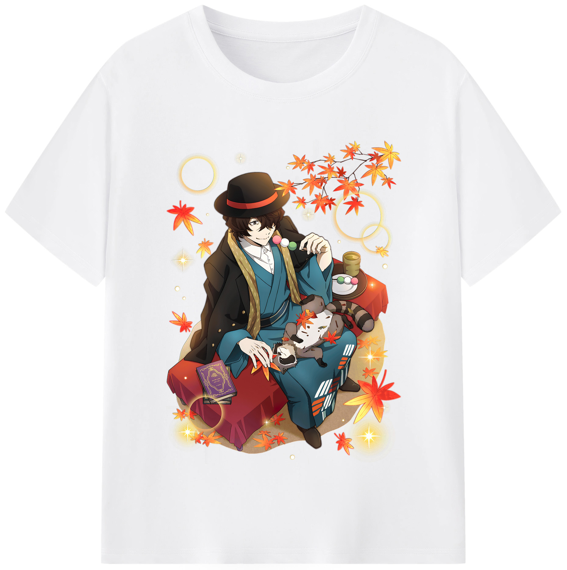 （画像用） 文豪ストレイドッグス Bungo Stray Dogs 綿100％半袖Tシャツ（フロントプリント）