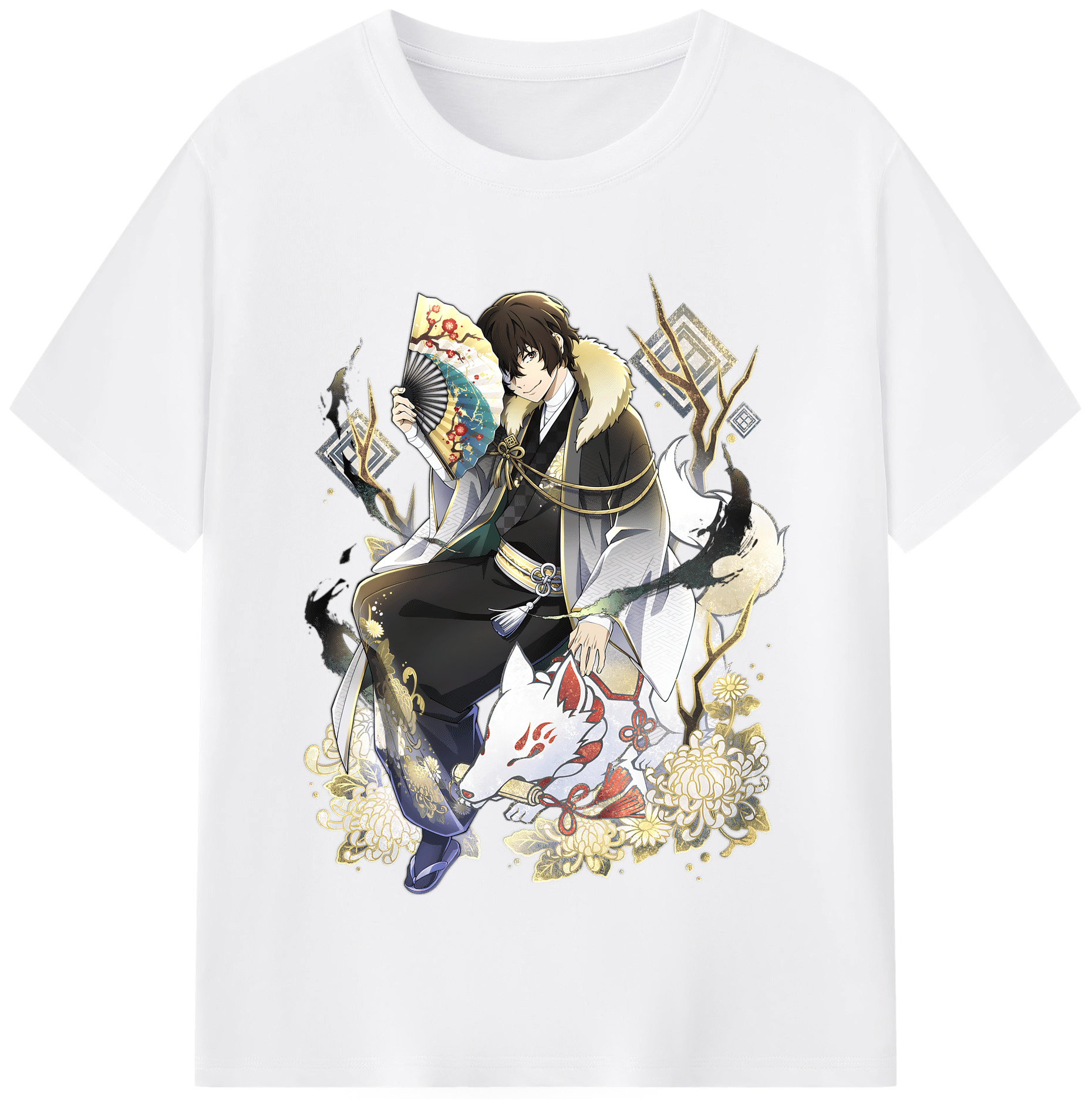 （画像用） 文豪ストレイドッグス Bungo Stray Dogs 綿100％半袖Tシャツ（フロントプリント）
