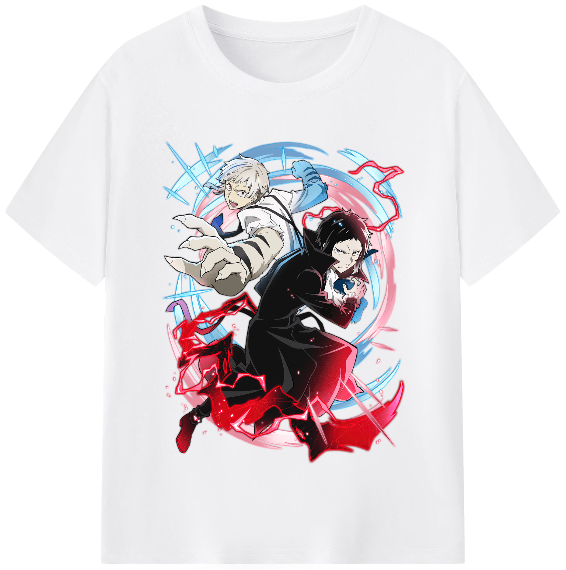 （画像用） 文豪ストレイドッグス Bungo Stray Dogs 綿100％半袖Tシャツ（フロントプリント）