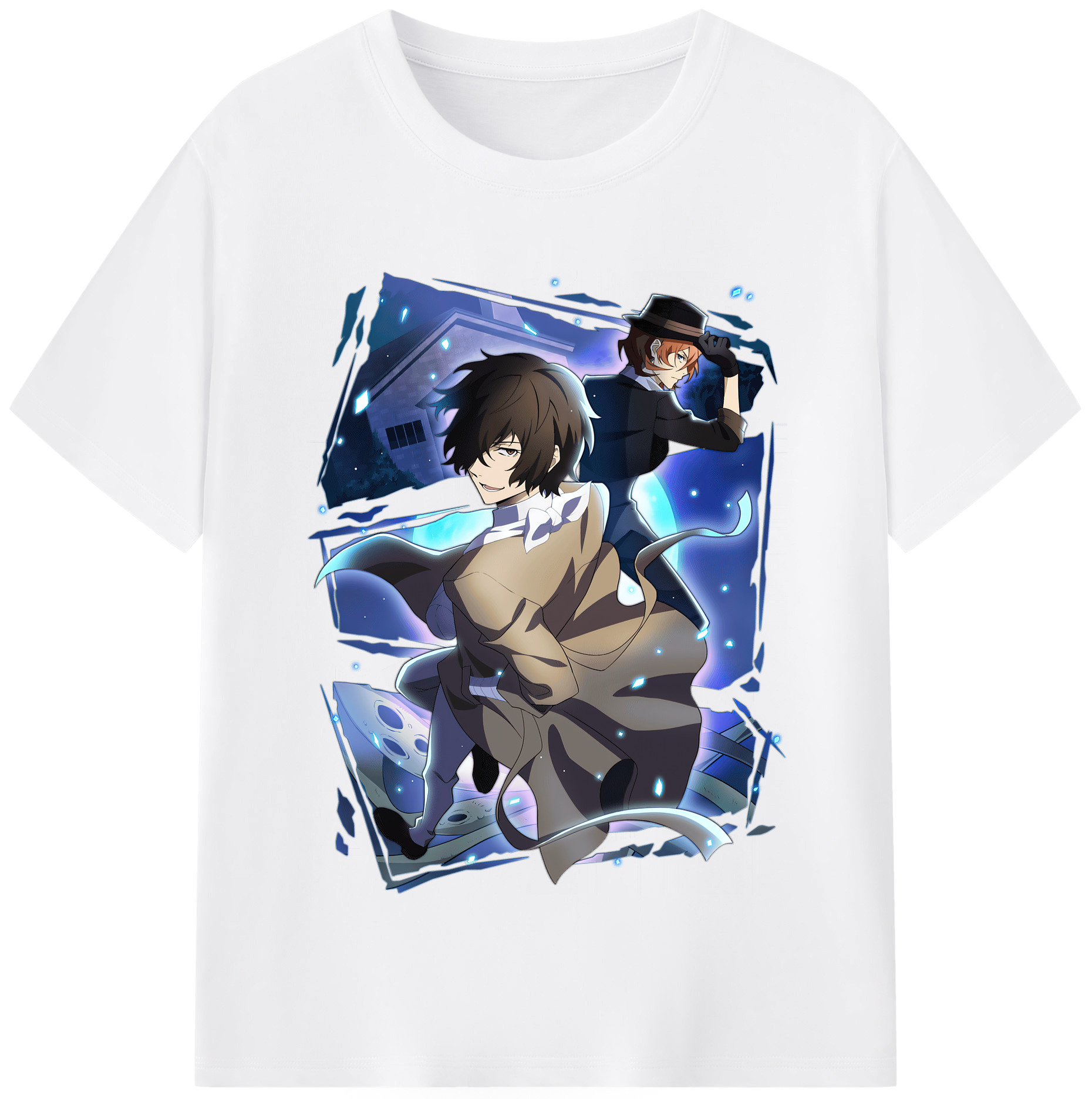 （画像用） 文豪ストレイドッグス Bungo Stray Dogs 綿100％半袖Tシャツ（フロントプリント）