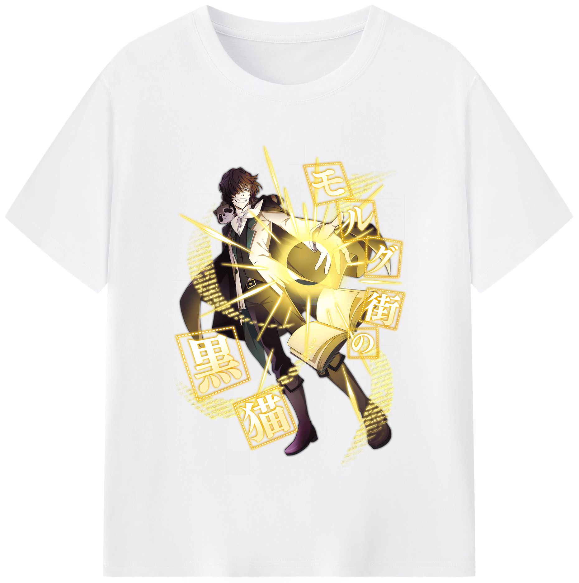 （画像用） 文豪ストレイドッグス Bungo Stray Dogs 綿100％半袖Tシャツ（フロントプリント）