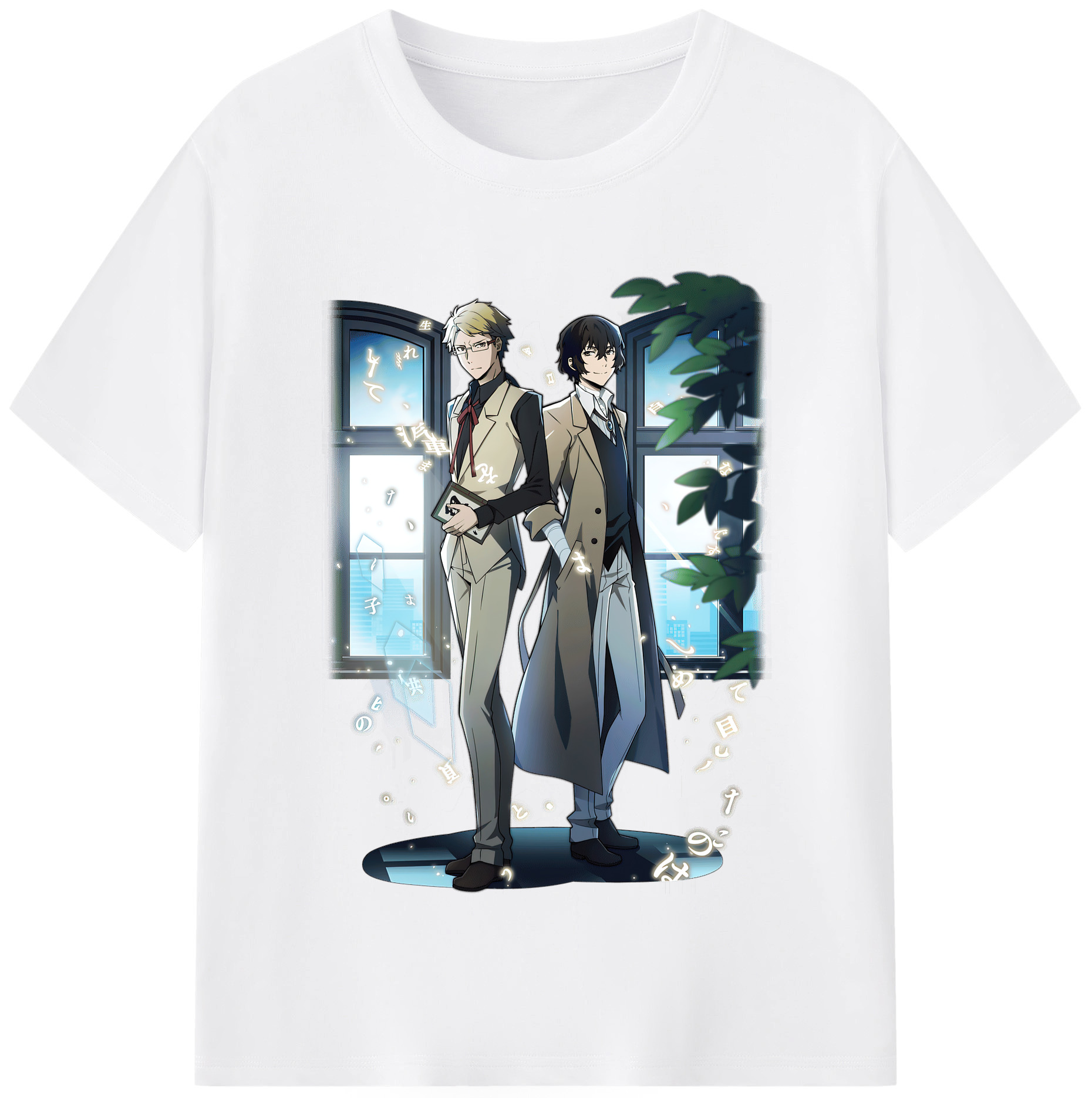 （画像用） 文豪ストレイドッグス Bungo Stray Dogs 綿100％半袖Tシャツ（フロントプリント）