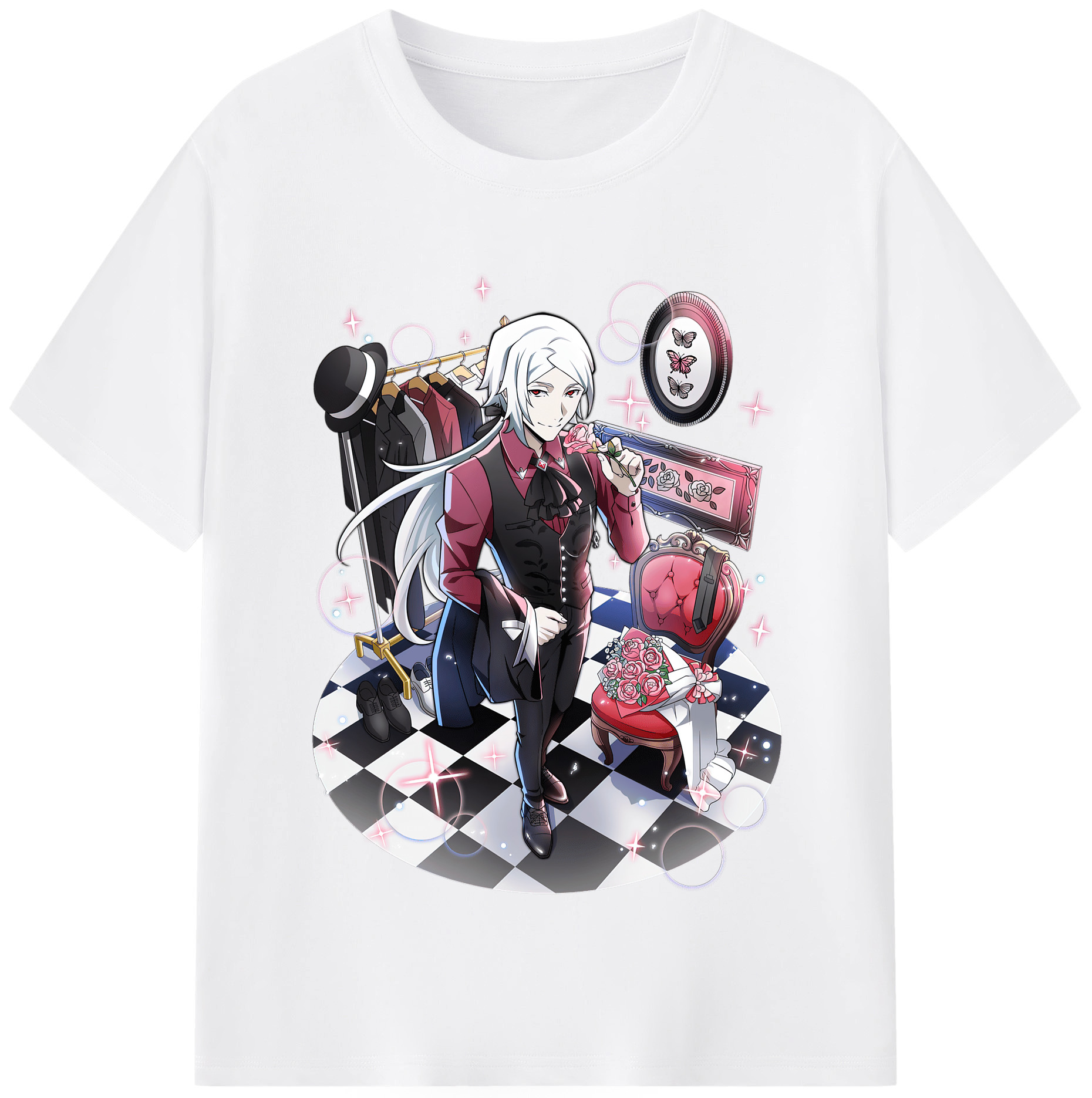 （画像用） 文豪ストレイドッグス Bungo Stray Dogs 綿100％半袖Tシャツ（フロントプリント）