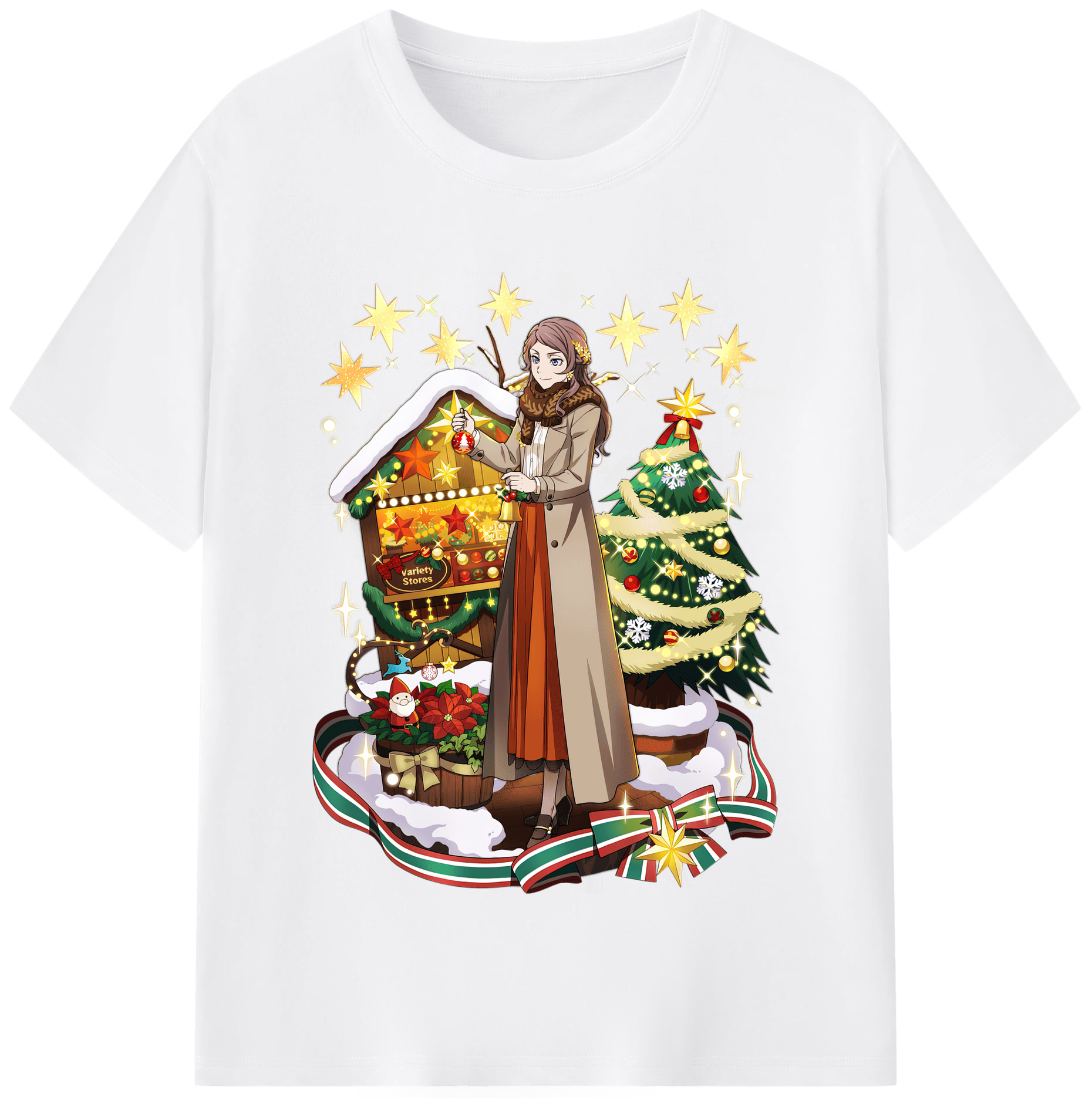 （画像用） 文豪ストレイドッグス Bungo Stray Dogs 綿100％半袖Tシャツ（フロントプリント）