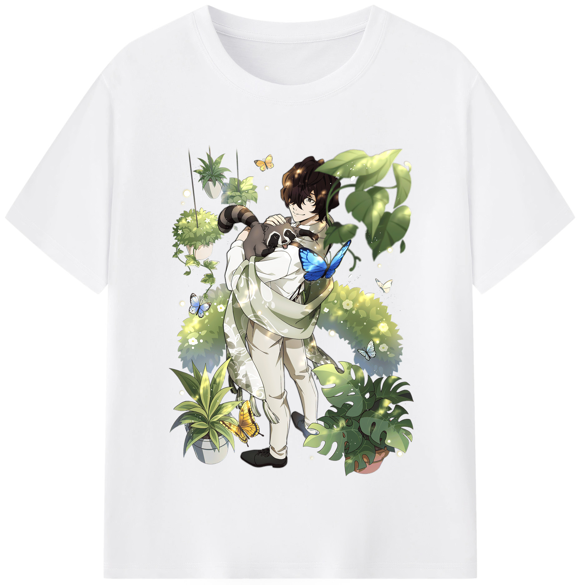 （画像用） 文豪ストレイドッグス Bungo Stray Dogs 綿100％半袖Tシャツ（フロントプリント）